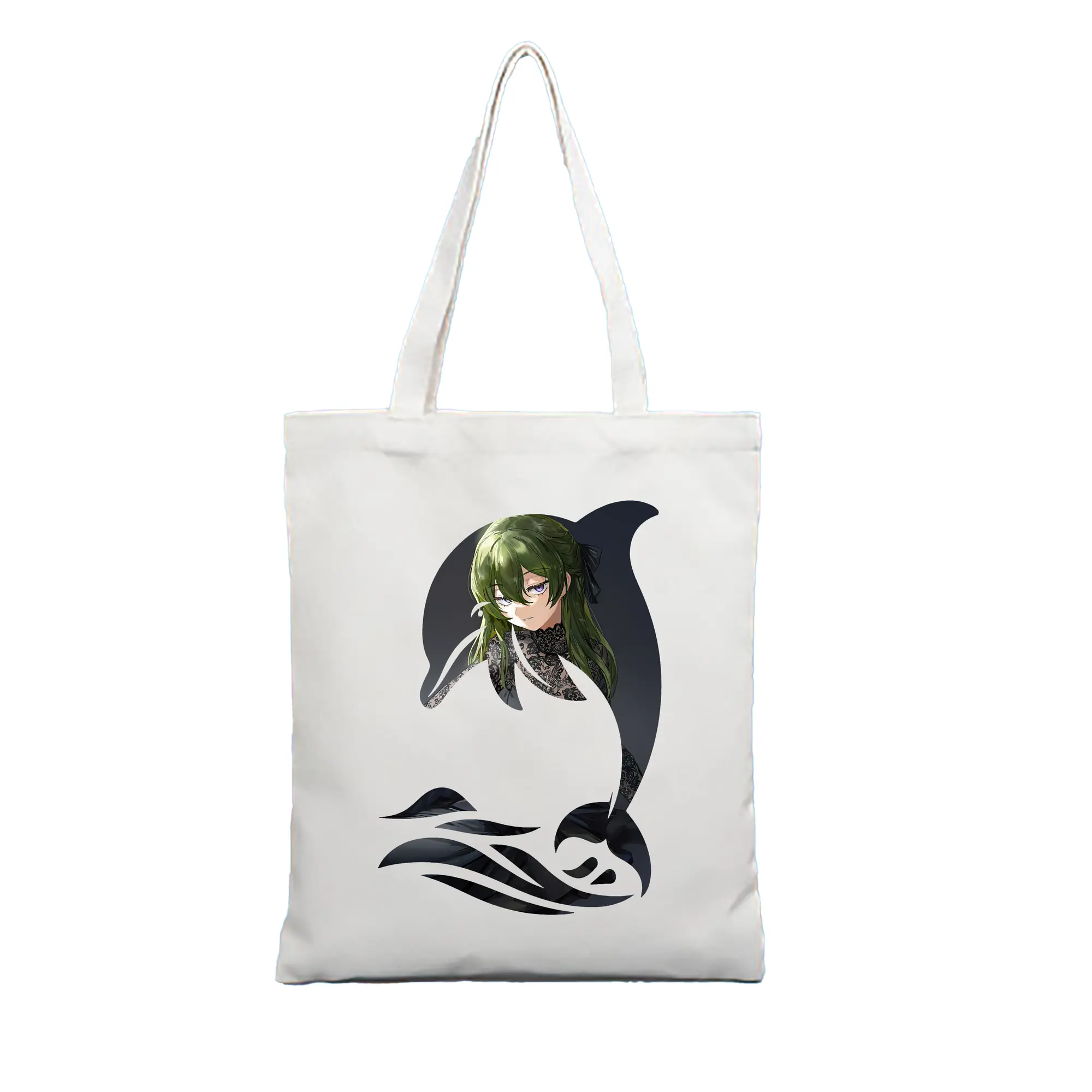 葬送のフリーレン（Frieren） グッズ,ユーベル（Übel） - 縦型キャンバス手提げバッグ（トートバッグ） ・ キャンバス素材 ・ ショッピング用 ・ 軽量 丈夫 お手入れ簡単