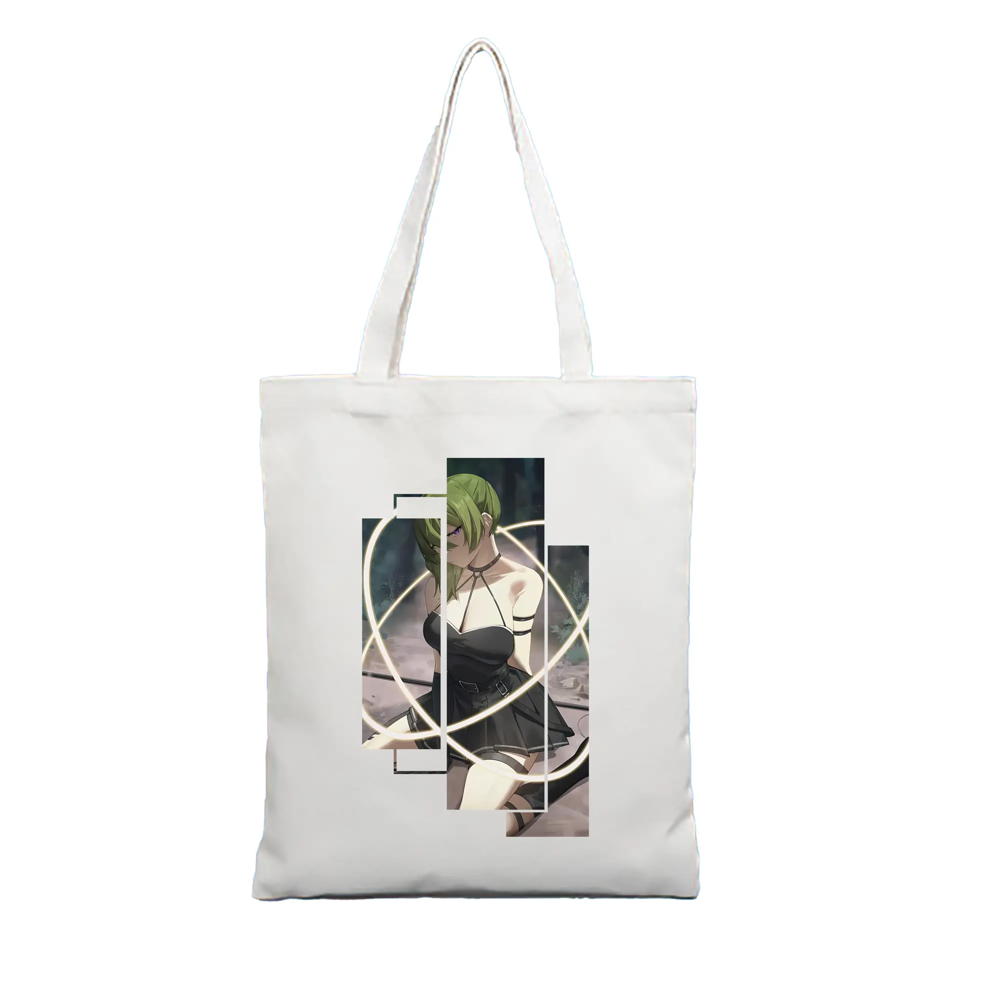 葬送のフリーレン（Frieren） グッズ,ユーベル（Übel） - 縦型キャンバス手提げバッグ（トートバッグ） ・ キャンバス素材 ・ ショッピング用 ・ 軽量 丈夫 お手入れ簡単