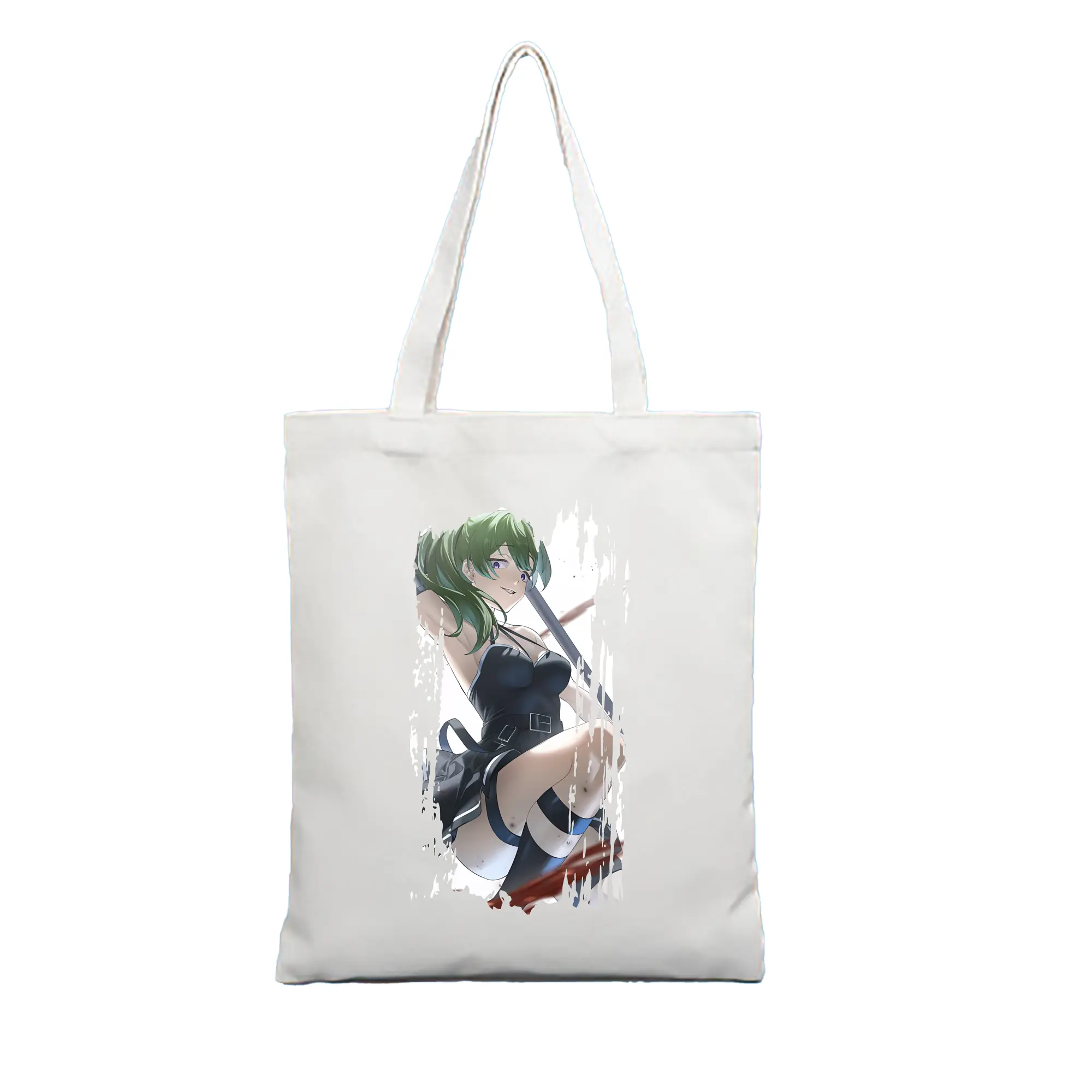 葬送のフリーレン（Frieren） グッズ,ユーベル（Übel） - 縦型キャンバス手提げバッグ（トートバッグ） ・ キャンバス素材 ・ ショッピング用 ・ 軽量 丈夫 お手入れ簡単