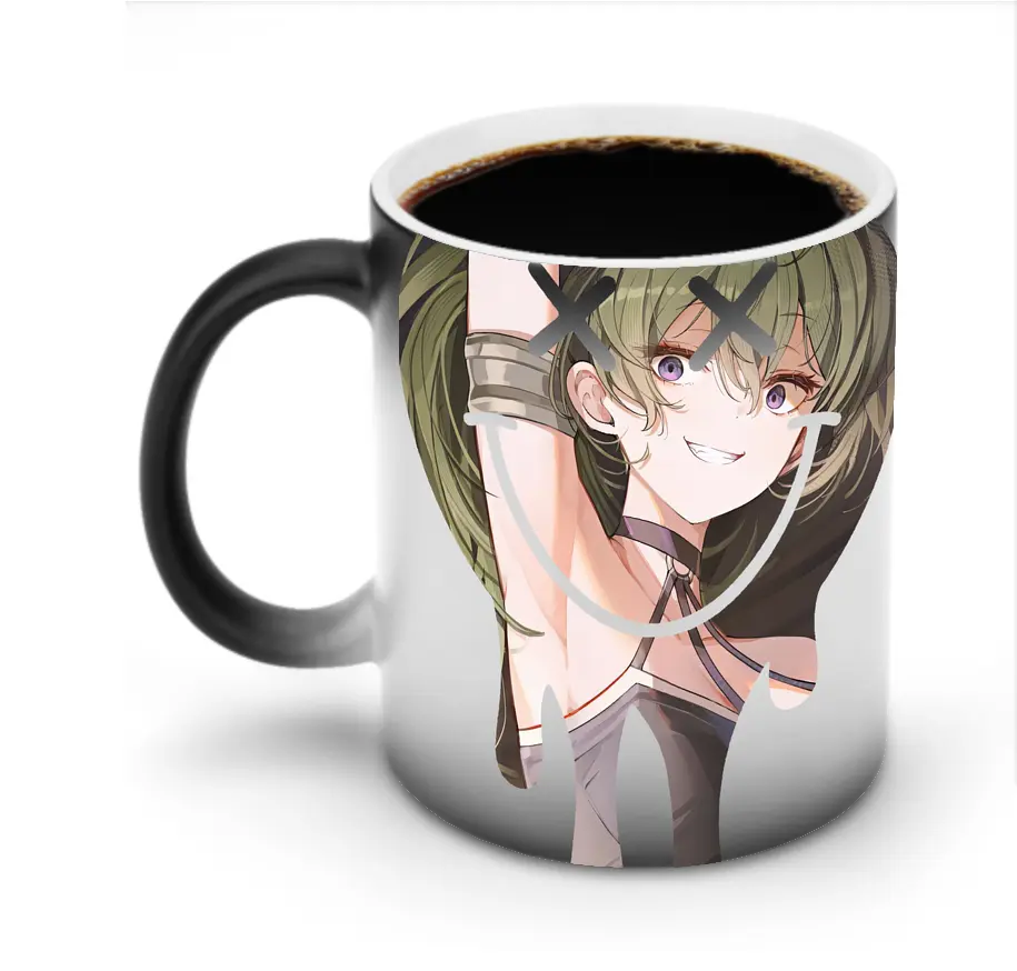 葬送のフリーレン（Frieren） グッズ,ユーベル（Übel） - 変色マグカップ ・ セラミック ・ 熱転写プリント ・ 耐久性 高品質 ・ ギフト・自宅用 コーヒー お茶