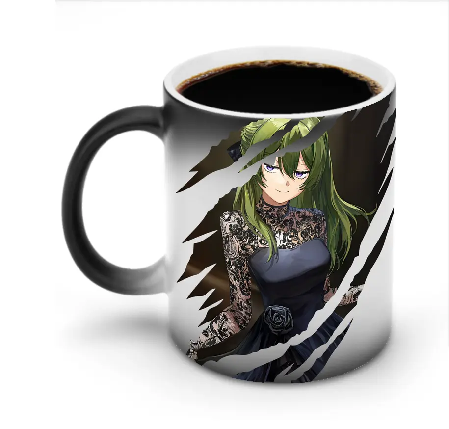 葬送のフリーレン（Frieren） グッズ,ユーベル（Übel） - 変色マグカップ ・ セラミック ・ 熱転写プリント ・ 耐久性 高品質 ・ ギフト・自宅用 コーヒー お茶