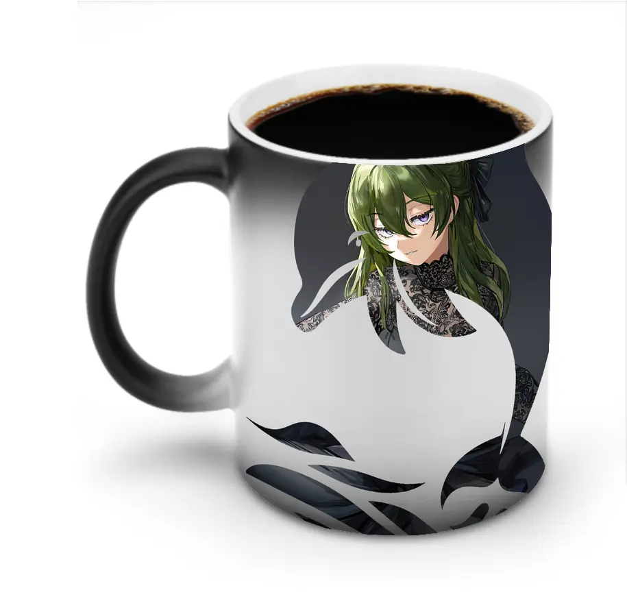 葬送のフリーレン（Frieren） グッズ,ユーベル（Übel） - 変色マグカップ ・ セラミック ・ 熱転写プリント ・ 耐久性 高品質 ・ ギフト・自宅用 コーヒー お茶
