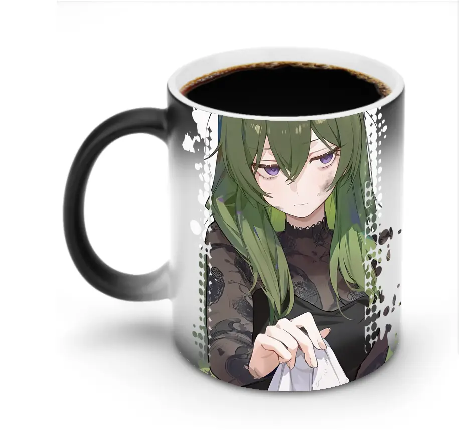 葬送のフリーレン（Frieren） グッズ,ユーベル（Übel） - 変色マグカップ ・ セラミック ・ 熱転写プリント ・ 耐久性 高品質 ・ ギフト・自宅用 コーヒー お茶