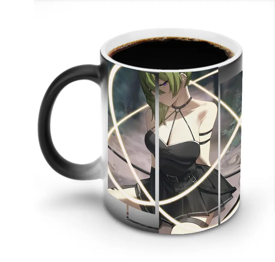 葬送のフリーレン（Frieren） グッズ,ユーベル（Übel） - 変色マグカップ ・ セラミック ・ 熱転写プリント ・ 耐久性 高品質 ・ ギフト・自宅用 コーヒー お茶