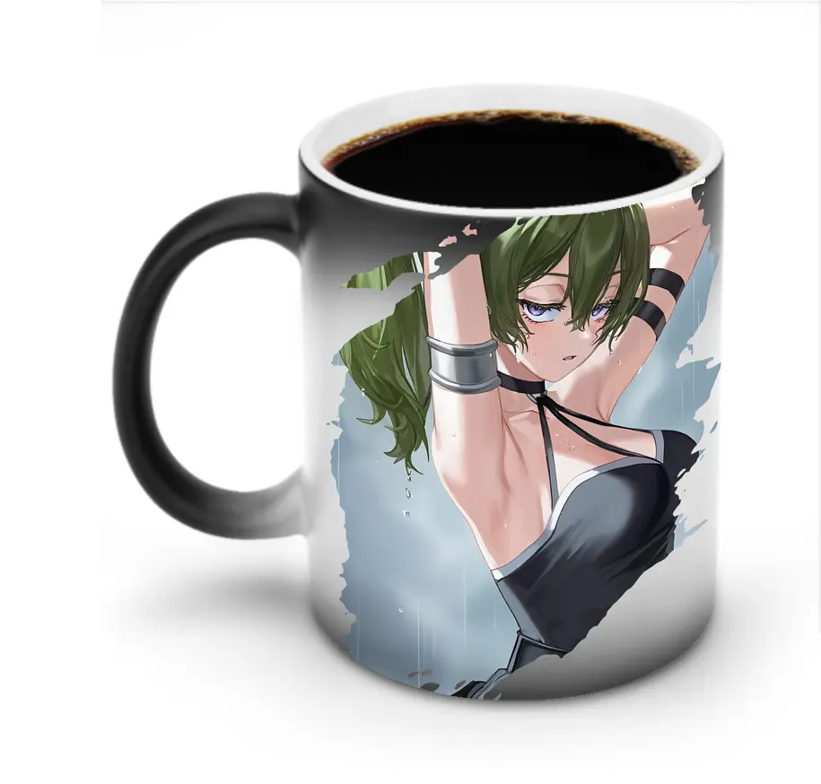 葬送のフリーレン（Frieren） グッズ,ユーベル（Übel） - 変色マグカップ ・ セラミック ・ 熱転写プリント ・ 耐久性 高品質 ・ ギフト・自宅用 コーヒー お茶