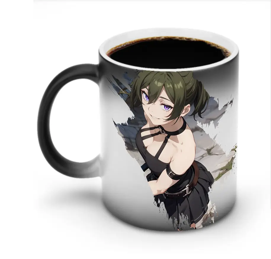 葬送のフリーレン（Frieren） グッズ,ユーベル（Übel） - 変色マグカップ ・ セラミック ・ 熱転写プリント ・ 耐久性 高品質 ・ ギフト・自宅用 コーヒー お茶