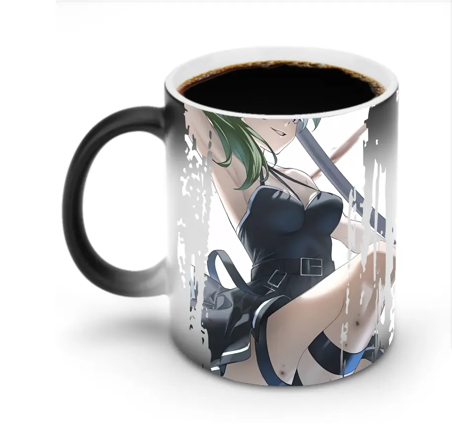 葬送のフリーレン（Frieren） グッズ,ユーベル（Übel） - 変色マグカップ ・ セラミック ・ 熱転写プリント ・ 耐久性 高品質 ・ ギフト・自宅用 コーヒー お茶