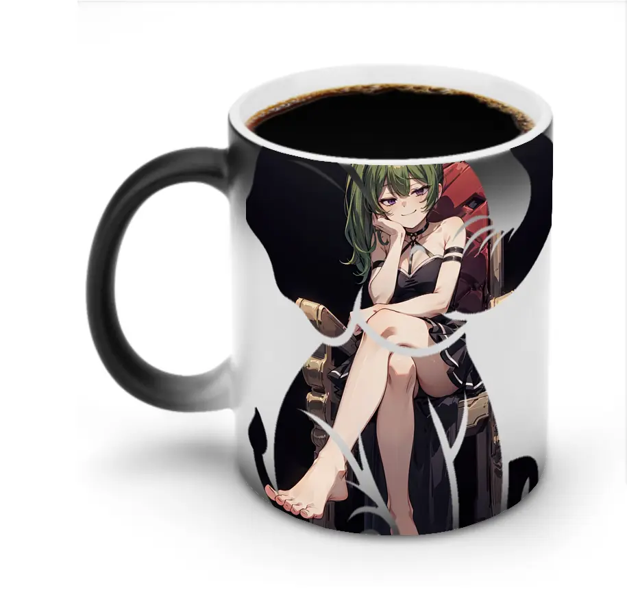 葬送のフリーレン（Frieren） グッズ,ユーベル（Übel） - 変色マグカップ ・ セラミック ・ 熱転写プリント ・ 耐久性 高品質 ・ ギフト・自宅用 コーヒー お茶