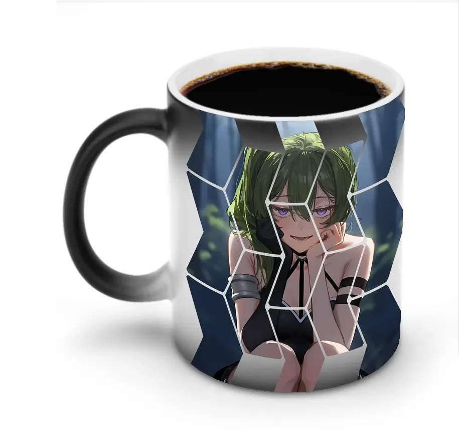 葬送のフリーレン（Frieren） グッズ,ユーベル（Übel） - 変色マグカップ ・ セラミック ・ 熱転写プリント ・ 耐久性 高品質 ・ ギフト・自宅用 コーヒー お茶