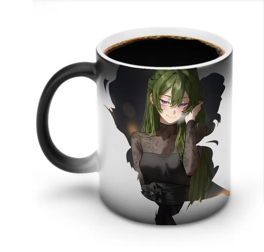 葬送のフリーレン（Frieren） グッズ,ユーベル（Übel） - 変色マグカップ ・ セラミック ・ 熱転写プリント ・ 耐久性 高品質 ・ ギフト・自宅用 コーヒー お茶