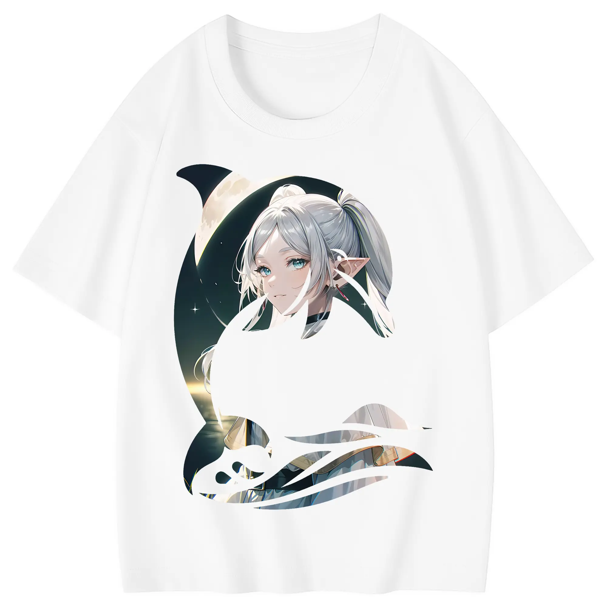 葬送のフリーレン（Frieren） グッズ,フリーレン（Frieren） - 綿100％ キッズTシャツ ・ フロントプリント ・ 快適 通気性 ・ スポーツ カジュアル 散歩用