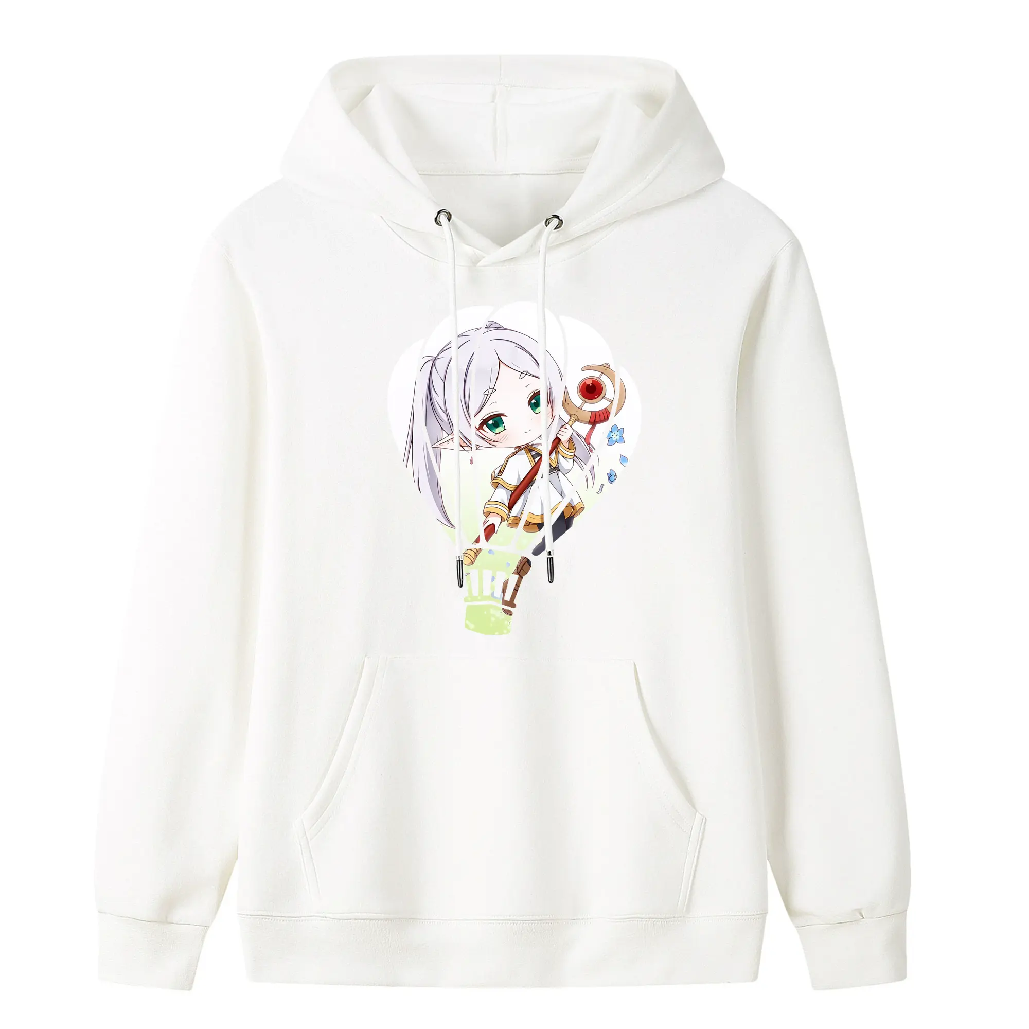 葬送のフリーレン（Frieren） グッズ,フリーレン（Frieren） - キッズ フード付きパーカー ・ フロントプリント ・ ポリエステル100％ ・ 快適 通学 スポーツ 日常使い お散歩用