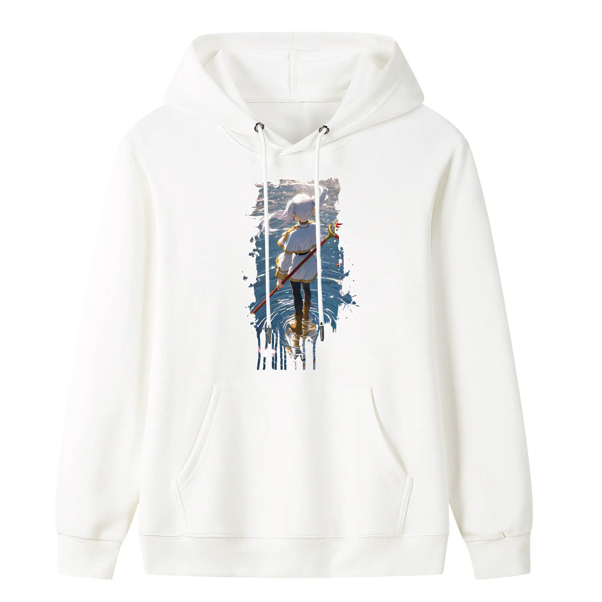 葬送のフリーレン（Frieren） グッズ,フリーレン（Frieren） - キッズ フード付きパーカー ・ フロントプリント ・ ポリエステル100％ ・ 快適 通学 スポーツ 日常使い お散歩用