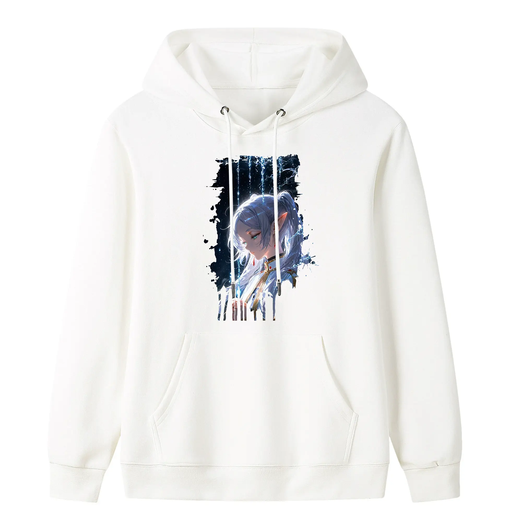 葬送のフリーレン（Frieren） グッズ,フリーレン（Frieren） - キッズ フード付きパーカー ・ フロントプリント ・ ポリエステル100％ ・ 快適 通学 スポーツ 日常使い お散歩用