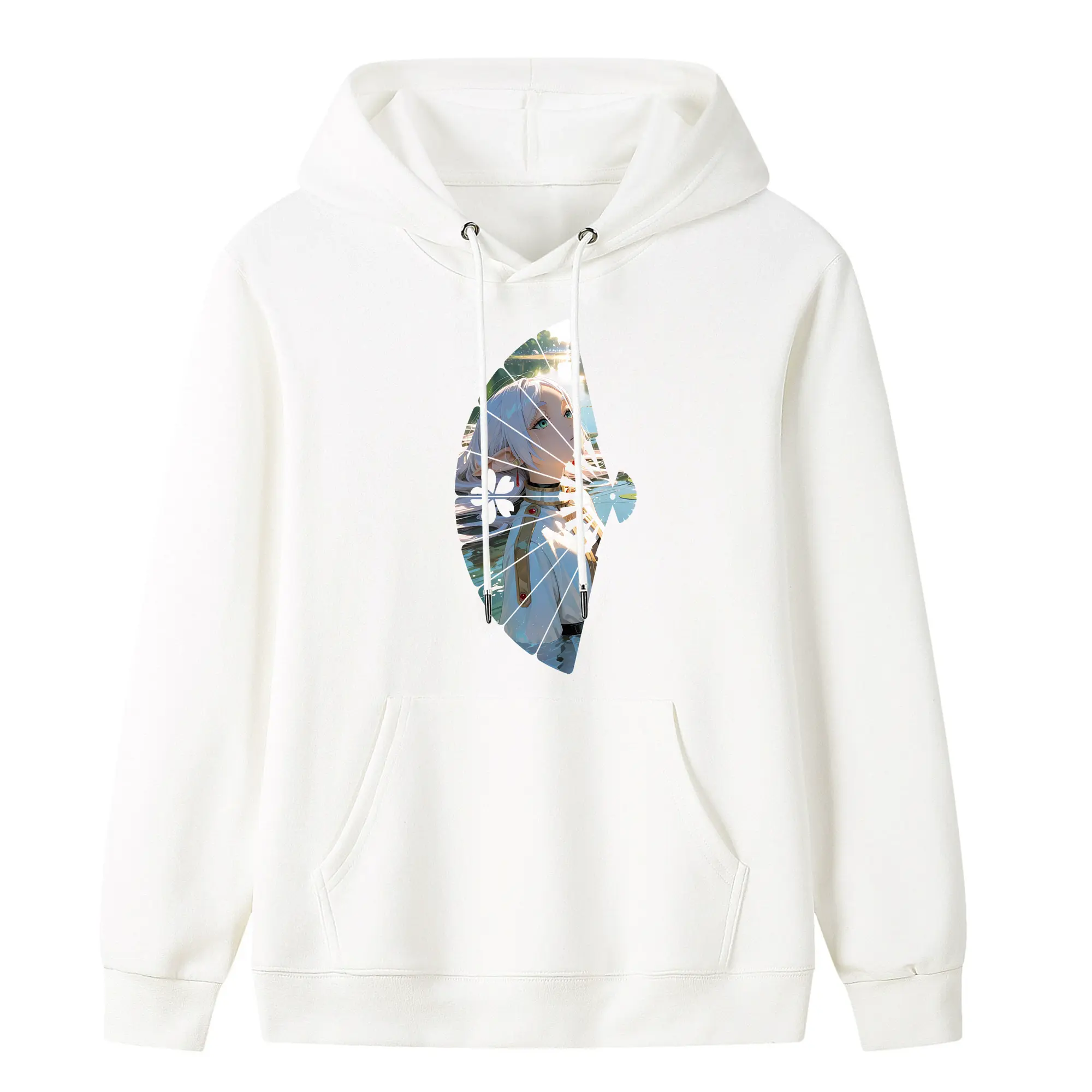 葬送のフリーレン（Frieren） グッズ,フリーレン（Frieren） - キッズ フード付きパーカー ・ フロントプリント ・ ポリエステル100％ ・ 快適 通学 スポーツ 日常使い お散歩用