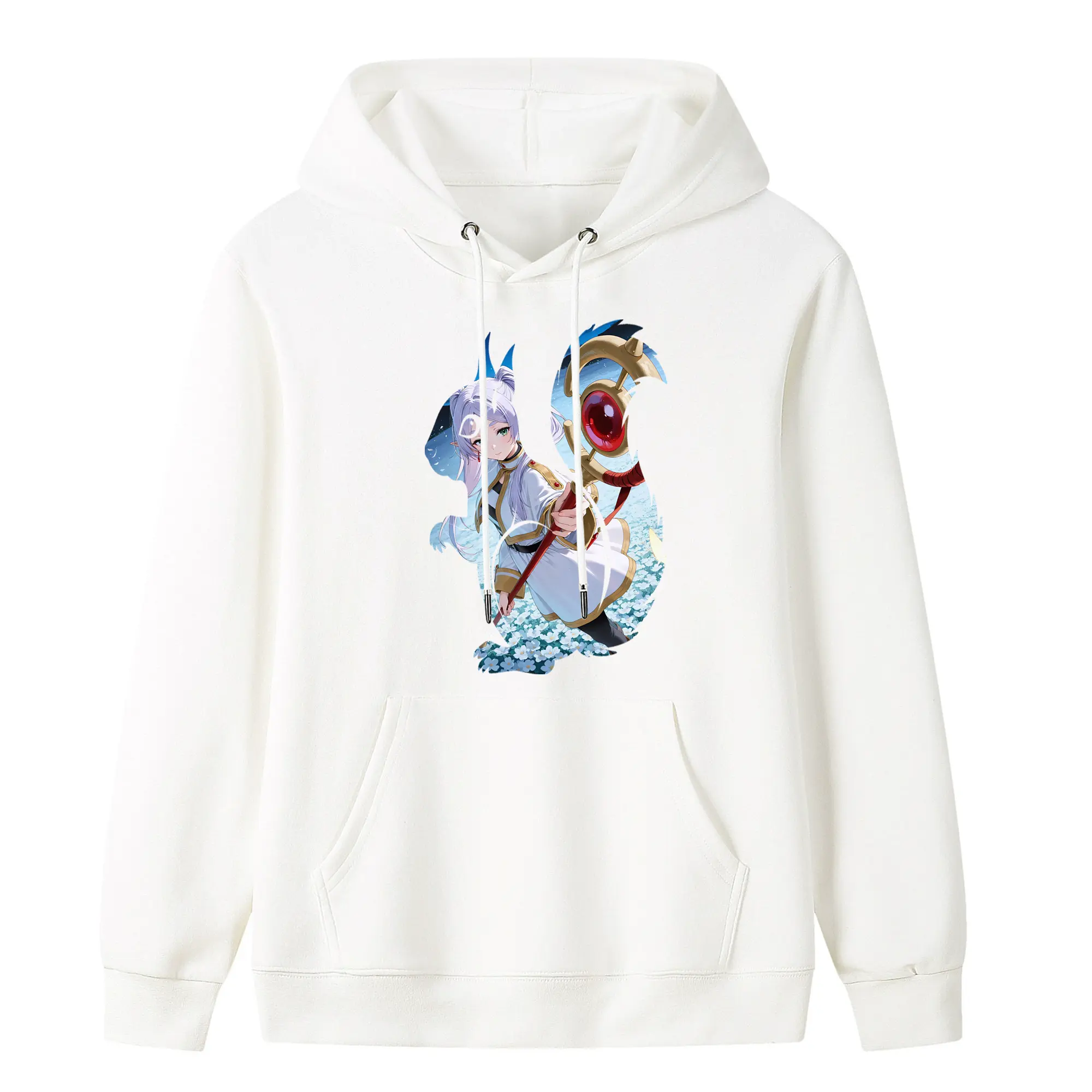 葬送のフリーレン（Frieren） グッズ,フリーレン（Frieren） - キッズ フード付きパーカー ・ フロントプリント ・ ポリエステル100％ ・ 快適 通学 スポーツ 日常使い お散歩用