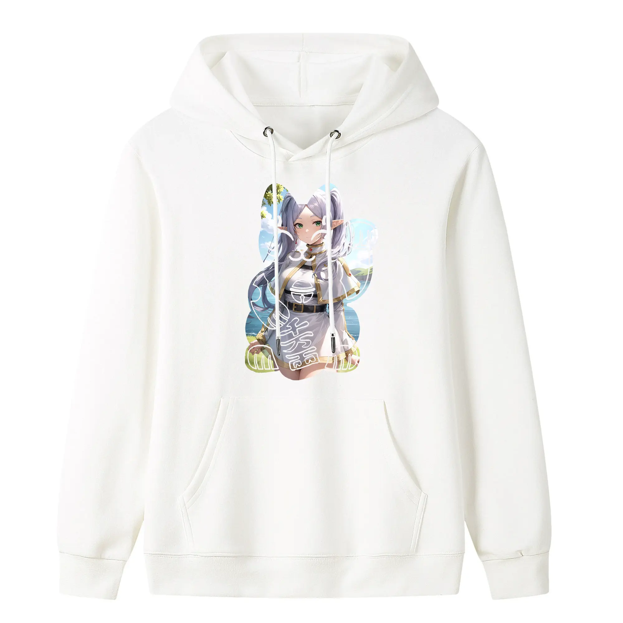 葬送のフリーレン（Frieren） グッズ,フリーレン（Frieren） - キッズ フード付きパーカー ・ フロントプリント ・ ポリエステル100％ ・ 快適 通学 スポーツ 日常使い お散歩用