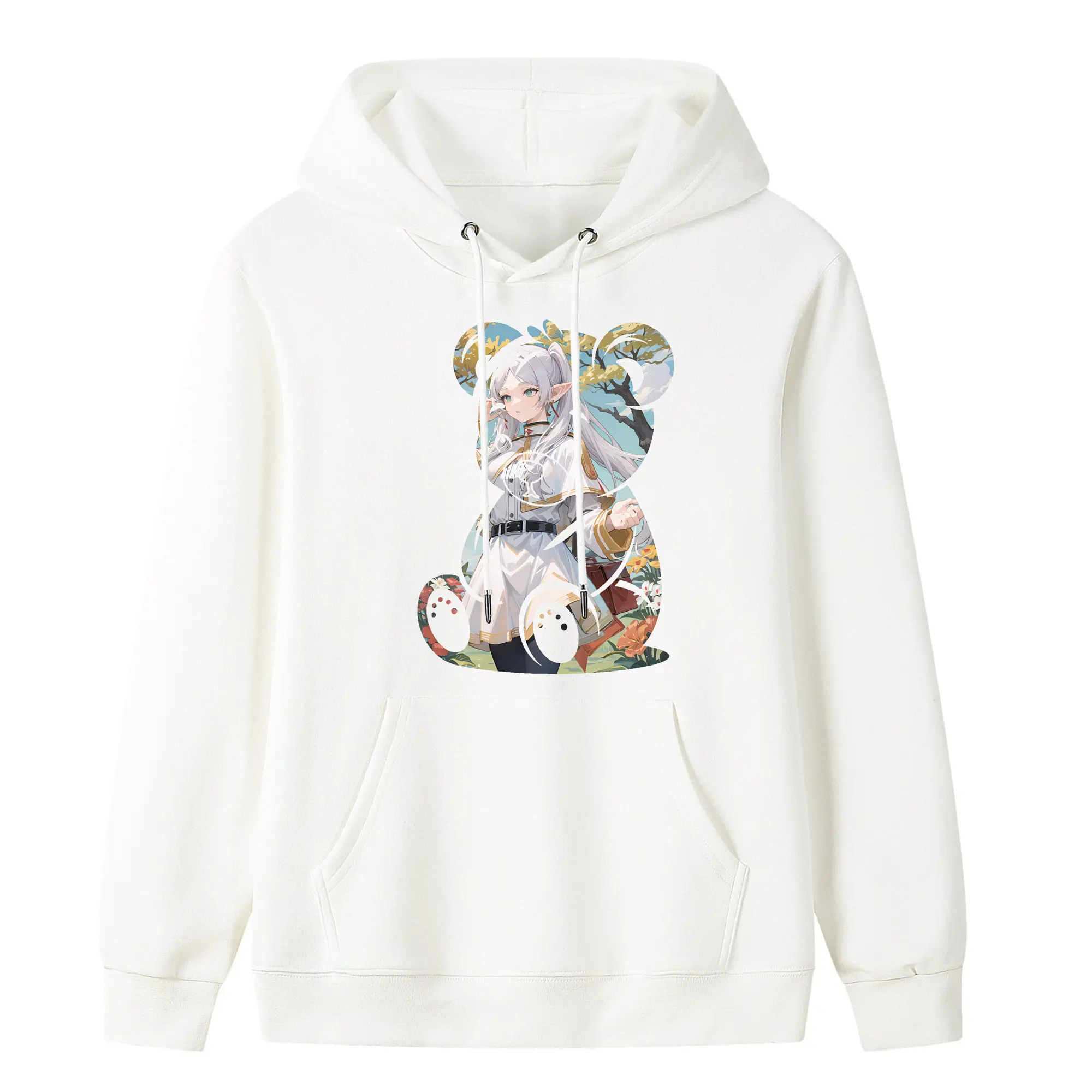 葬送のフリーレン（Frieren） グッズ,フリーレン（Frieren） - キッズ フード付きパーカー ・ フロントプリント ・ ポリエステル100％ ・ 快適 通学 スポーツ 日常使い お散歩用
