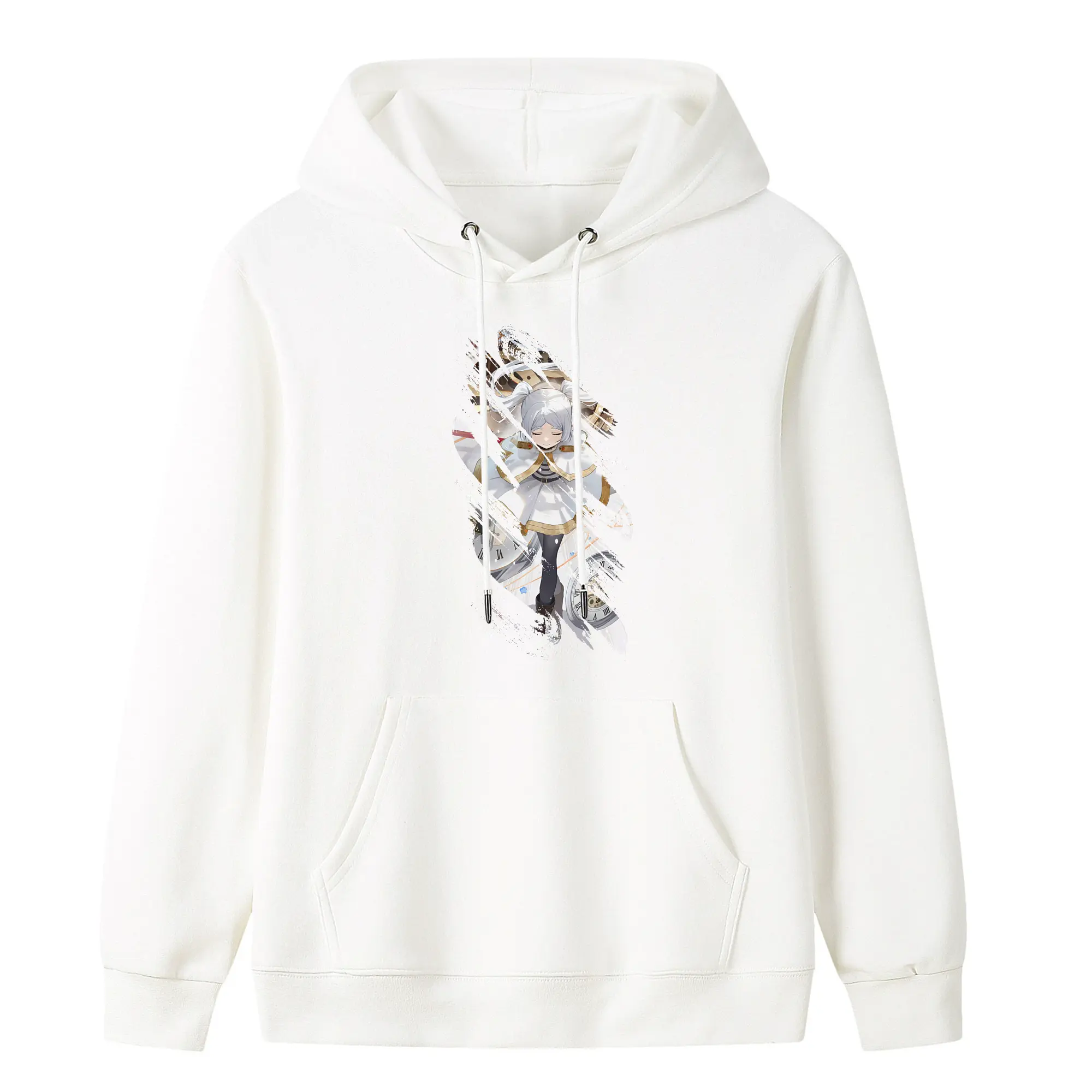 葬送のフリーレン（Frieren） グッズ,フリーレン（Frieren） - キッズ フード付きパーカー ・ フロントプリント ・ ポリエステル100％ ・ 快適 通学 スポーツ 日常使い お散歩用