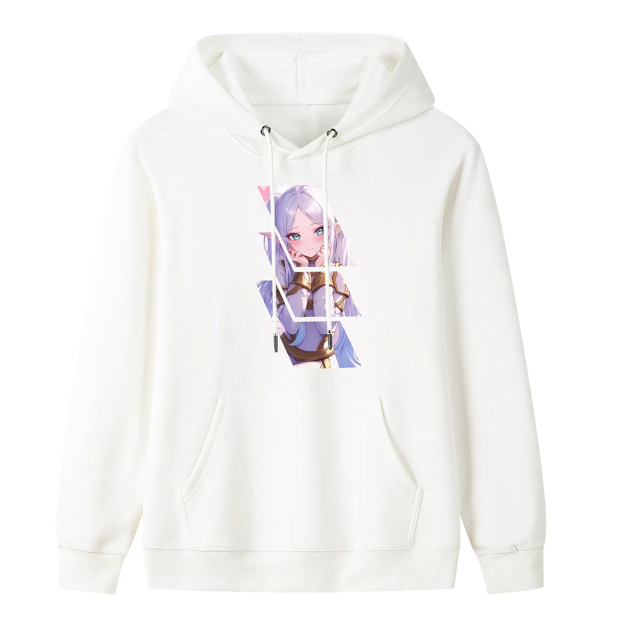 葬送のフリーレン（Frieren） グッズ,フリーレン（Frieren） - キッズ フード付きパーカー ・ フロントプリント ・ ポリエステル100％ ・ 快適 通学 スポーツ 日常使い お散歩用