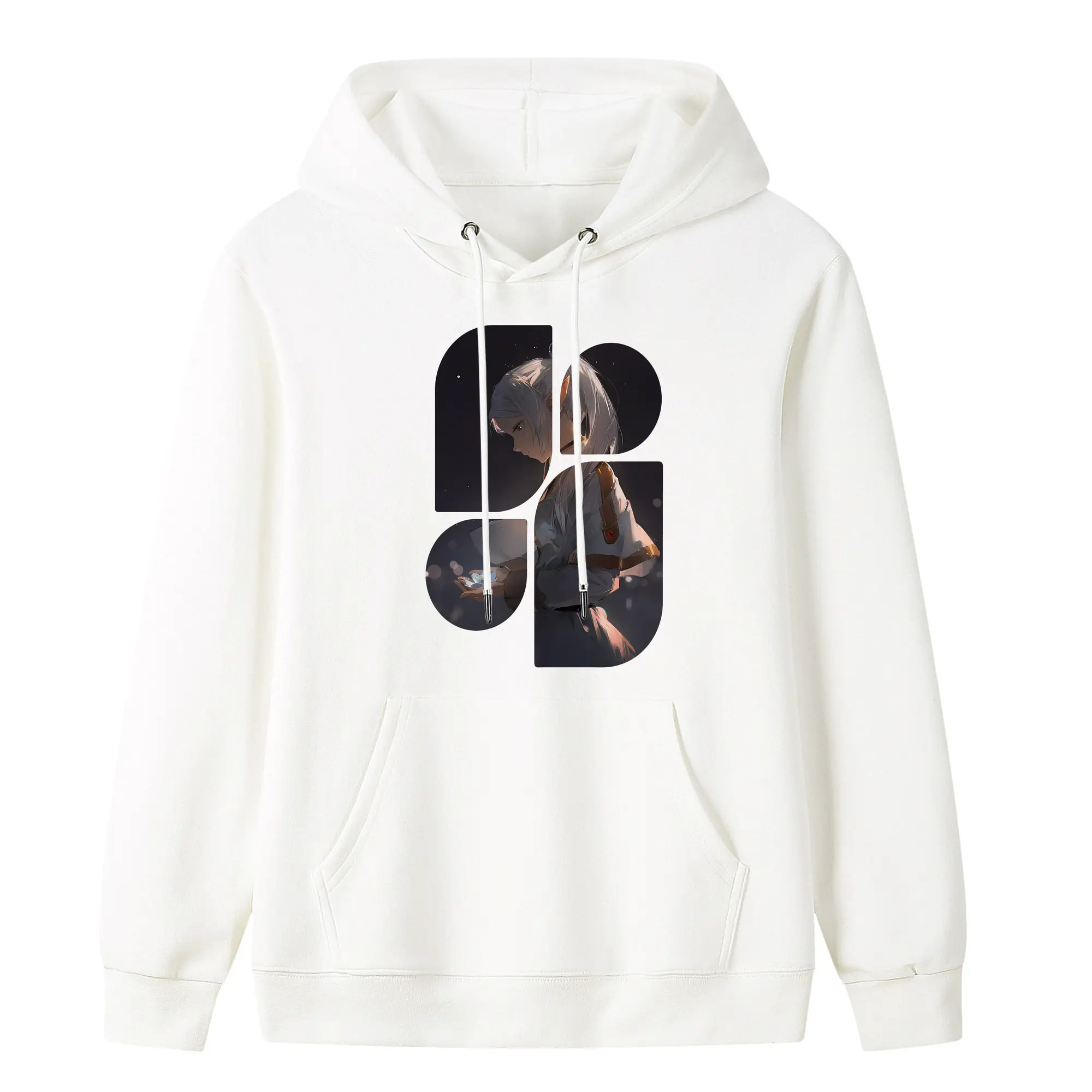 葬送のフリーレン（Frieren） グッズ,フリーレン（Frieren） - キッズ フード付きパーカー ・ フロントプリント ・ ポリエステル100％ ・ 快適 通学 スポーツ 日常使い お散歩用