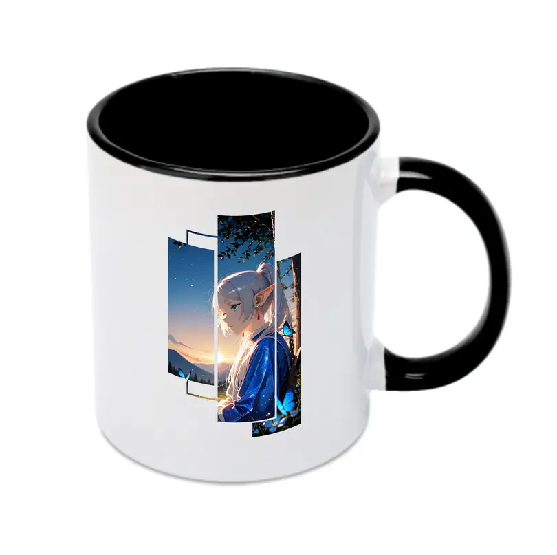 葬送のフリーレン（Frieren） グッズ,フリーレン（Frieren） - カラフルマグカップ ・ 陶器 ・ 熱転写プリント ・ 鮮やかデザイン ・ 耐久性 高品質 ・ コーヒー お茶 ギフト用