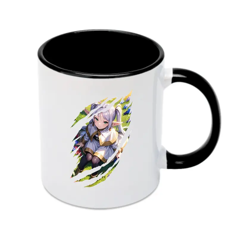 葬送のフリーレン（Frieren） グッズ,フリーレン（Frieren） - カラフルマグカップ ・ 陶器 ・ 熱転写プリント ・ 鮮やかデザイン ・ 耐久性 高品質 ・ コーヒー お茶 ギフト用