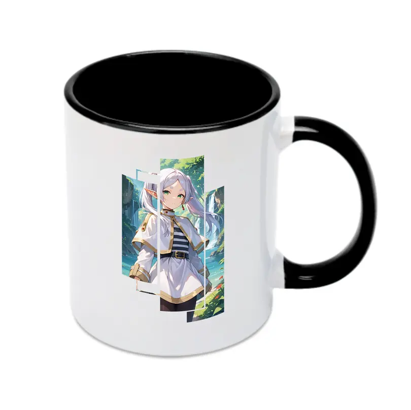 葬送のフリーレン（Frieren） グッズ,フリーレン（Frieren） - カラフルマグカップ ・ 陶器 ・ 熱転写プリント ・ 鮮やかデザイン ・ 耐久性 高品質 ・ コーヒー お茶 ギフト用