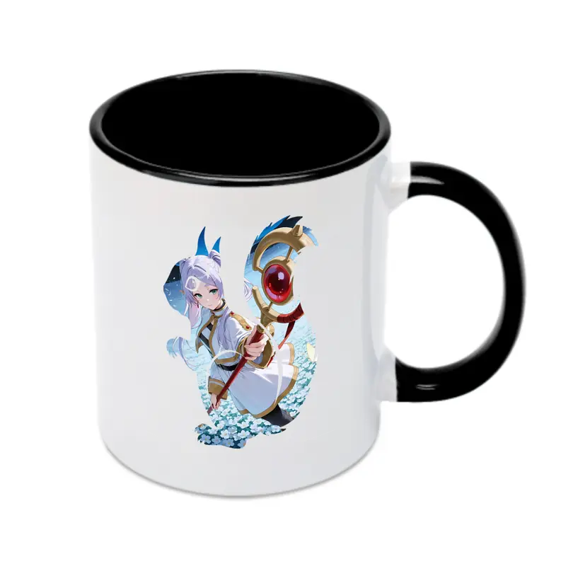 葬送のフリーレン（Frieren） グッズ,フリーレン（Frieren） - カラフルマグカップ ・ 陶器 ・ 熱転写プリント ・ 鮮やかデザイン ・ 耐久性 高品質 ・ コーヒー お茶 ギフト用