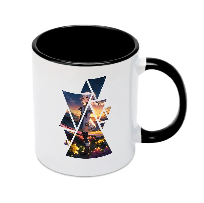 葬送のフリーレン（Frieren） グッズ,フリーレン（Frieren） - カラフルマグカップ ・ 陶器 ・ 熱転写プリント ・ 鮮やかデザイン ・ 耐久性 高品質 ・ コーヒー お茶 ギフト用