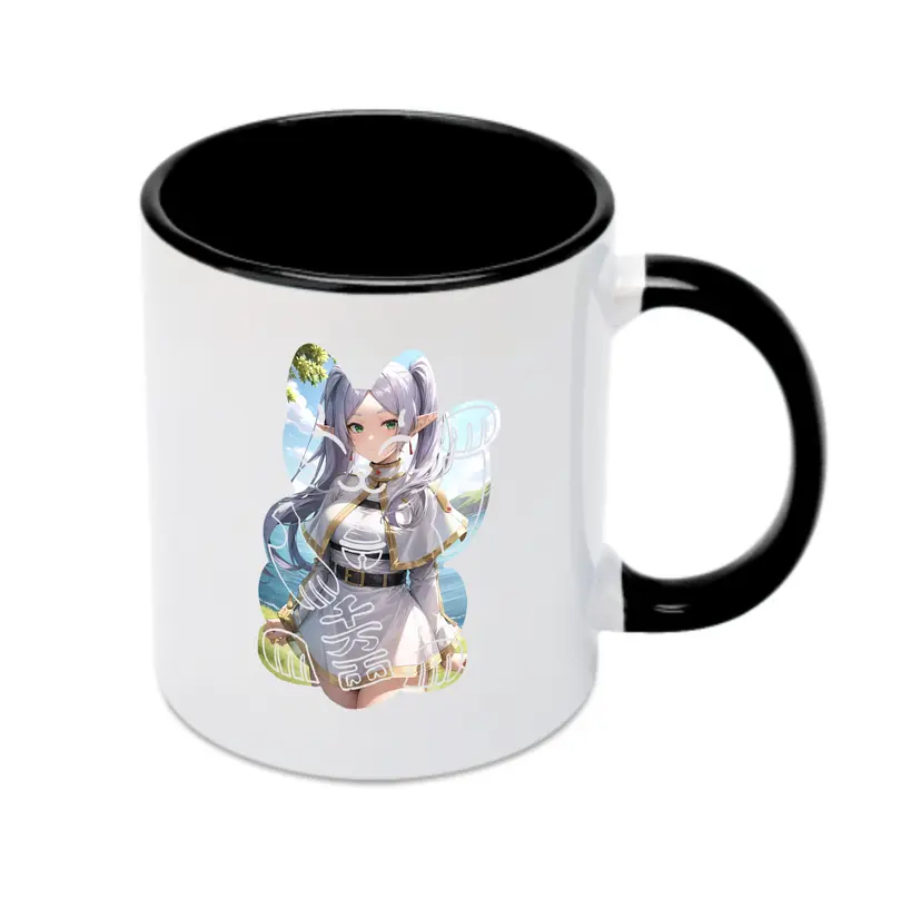 葬送のフリーレン（Frieren） グッズ,フリーレン（Frieren） - カラフルマグカップ ・ 陶器 ・ 熱転写プリント ・ 鮮やかデザイン ・ 耐久性 高品質 ・ コーヒー お茶 ギフト用