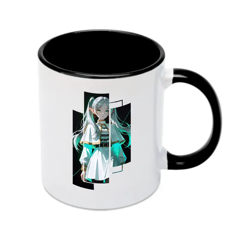 葬送のフリーレン（Frieren） グッズ,フリーレン（Frieren） - カラフルマグカップ ・ 陶器 ・ 熱転写プリント ・ 鮮やかデザイン ・ 耐久性 高品質 ・ コーヒー お茶 ギフト用