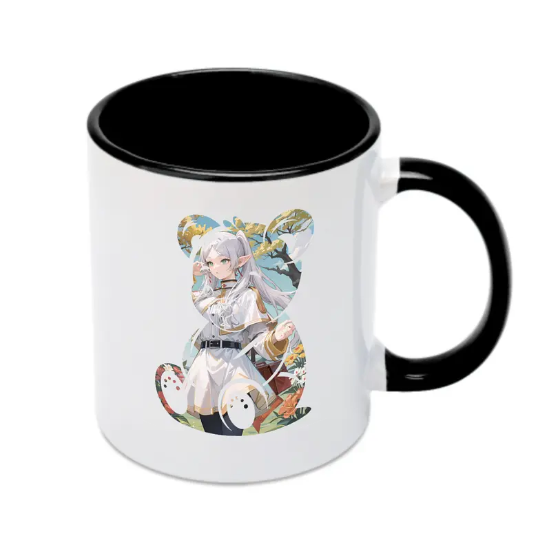 葬送のフリーレン（Frieren） グッズ,フリーレン（Frieren） - カラフルマグカップ ・ 陶器 ・ 熱転写プリント ・ 鮮やかデザイン ・ 耐久性 高品質 ・ コーヒー お茶 ギフト用