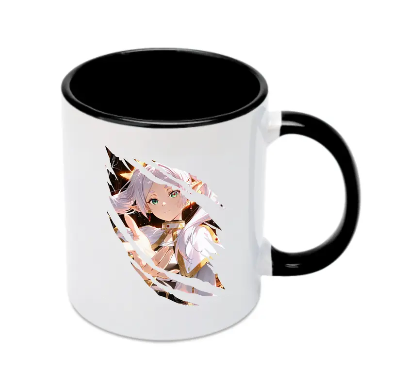 葬送のフリーレン（Frieren） グッズ,フリーレン（Frieren） - カラフルマグカップ ・ 陶器 ・ 熱転写プリント ・ 鮮やかデザイン ・ 耐久性 高品質 ・ コーヒー お茶 ギフト用