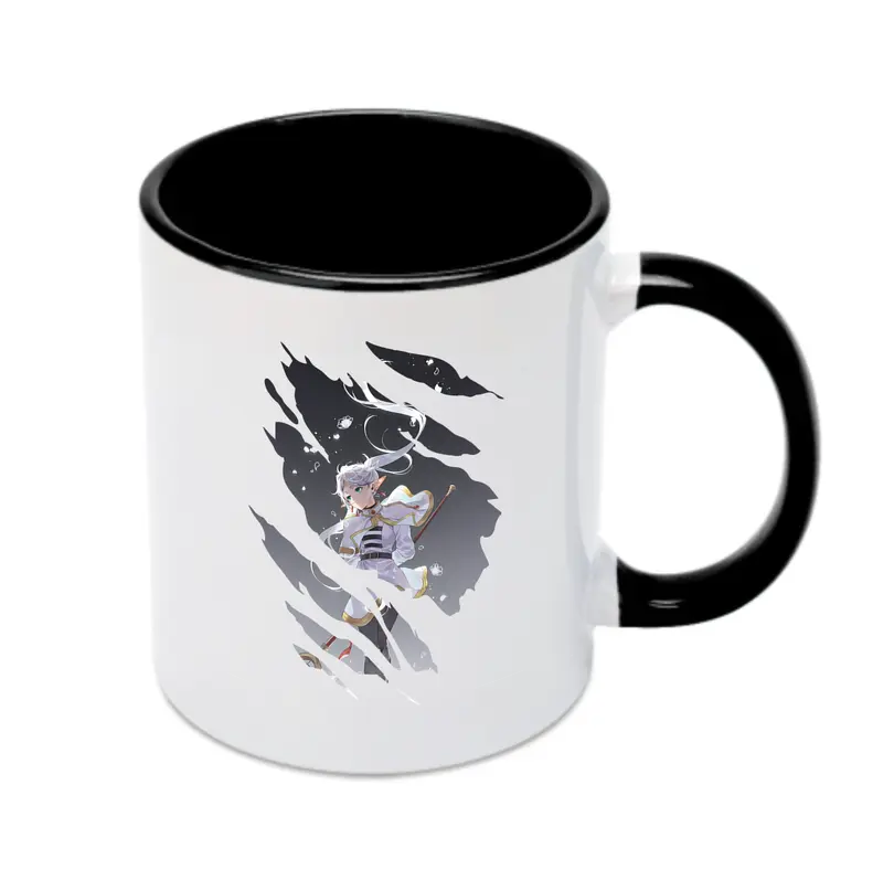 葬送のフリーレン（Frieren） グッズ,フリーレン（Frieren） - カラフルマグカップ ・ 陶器 ・ 熱転写プリント ・ 鮮やかデザイン ・ 耐久性 高品質 ・ コーヒー お茶 ギフト用
