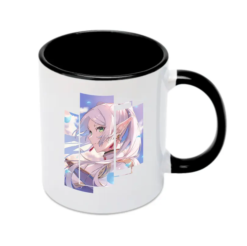 葬送のフリーレン（Frieren） グッズ,フリーレン（Frieren） - カラフルマグカップ ・ 陶器 ・ 熱転写プリント ・ 鮮やかデザイン ・ 耐久性 高品質 ・ コーヒー お茶 ギフト用