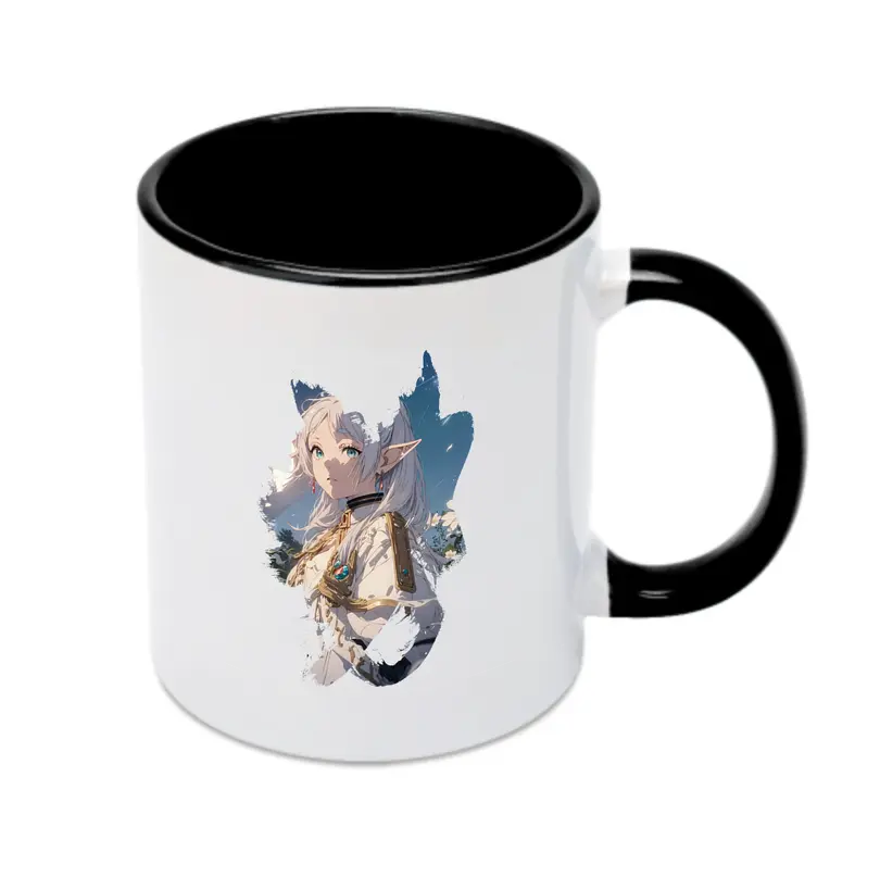 葬送のフリーレン（Frieren） グッズ,フリーレン（Frieren） - カラフルマグカップ ・ 陶器 ・ 熱転写プリント ・ 鮮やかデザイン ・ 耐久性 高品質 ・ コーヒー お茶 ギフト用