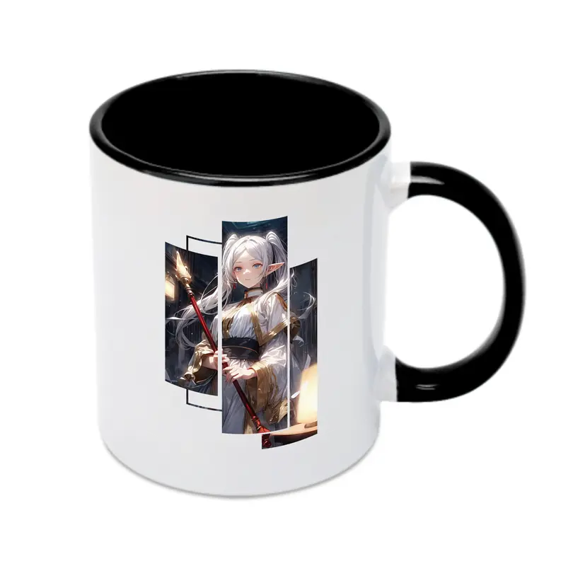 葬送のフリーレン（Frieren） グッズ,フリーレン（Frieren） - カラフルマグカップ ・ 陶器 ・ 熱転写プリント ・ 鮮やかデザイン ・ 耐久性 高品質 ・ コーヒー お茶 ギフト用