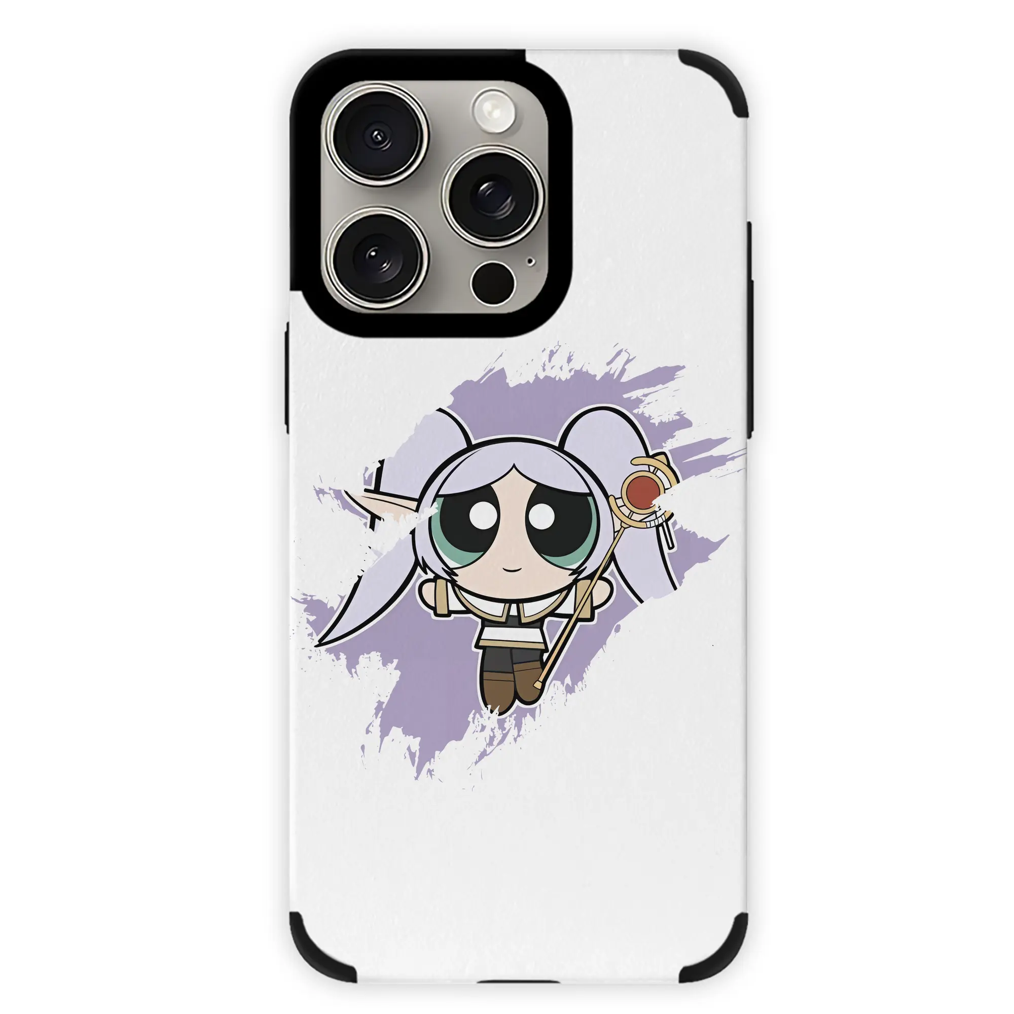 葬送のフリーレン（Frieren） グッズ,フリーレン（Frieren） - IPhone15ProMax対応 ・ PUレザースマホケース ・ 耐衝撃 ・ 黄変防止 ・ 360度全面保護 ・ 柔らか手触り ・ 3D立体ボタン