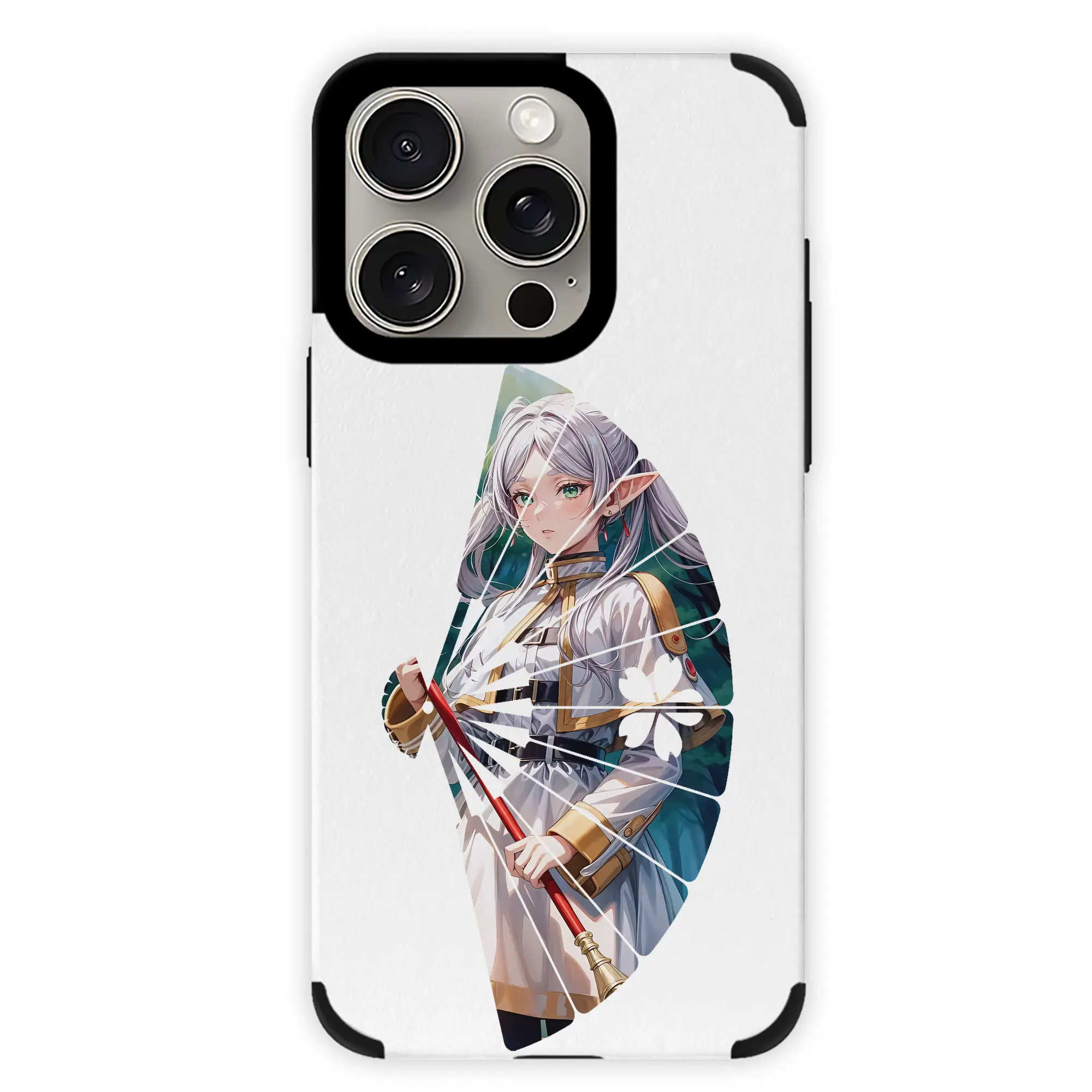 葬送のフリーレン（Frieren） グッズ,フリーレン（Frieren） - IPhone15ProMax対応 ・ PUレザースマホケース ・ 耐衝撃 ・ 黄変防止 ・ 360度全面保護 ・ 柔らか手触り ・ 3D立体ボタン