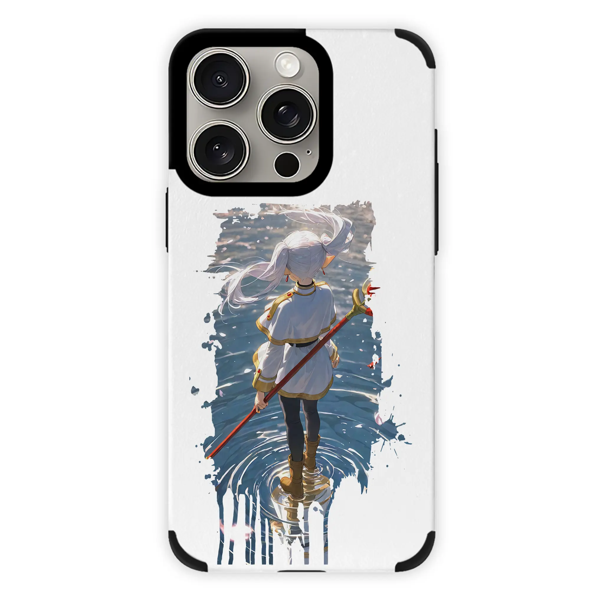 葬送のフリーレン（Frieren） グッズ,フリーレン（Frieren） - IPhone15ProMax対応 ・ PUレザースマホケース ・ 耐衝撃 ・ 黄変防止 ・ 360度全面保護 ・ 柔らか手触り ・ 3D立体ボタン