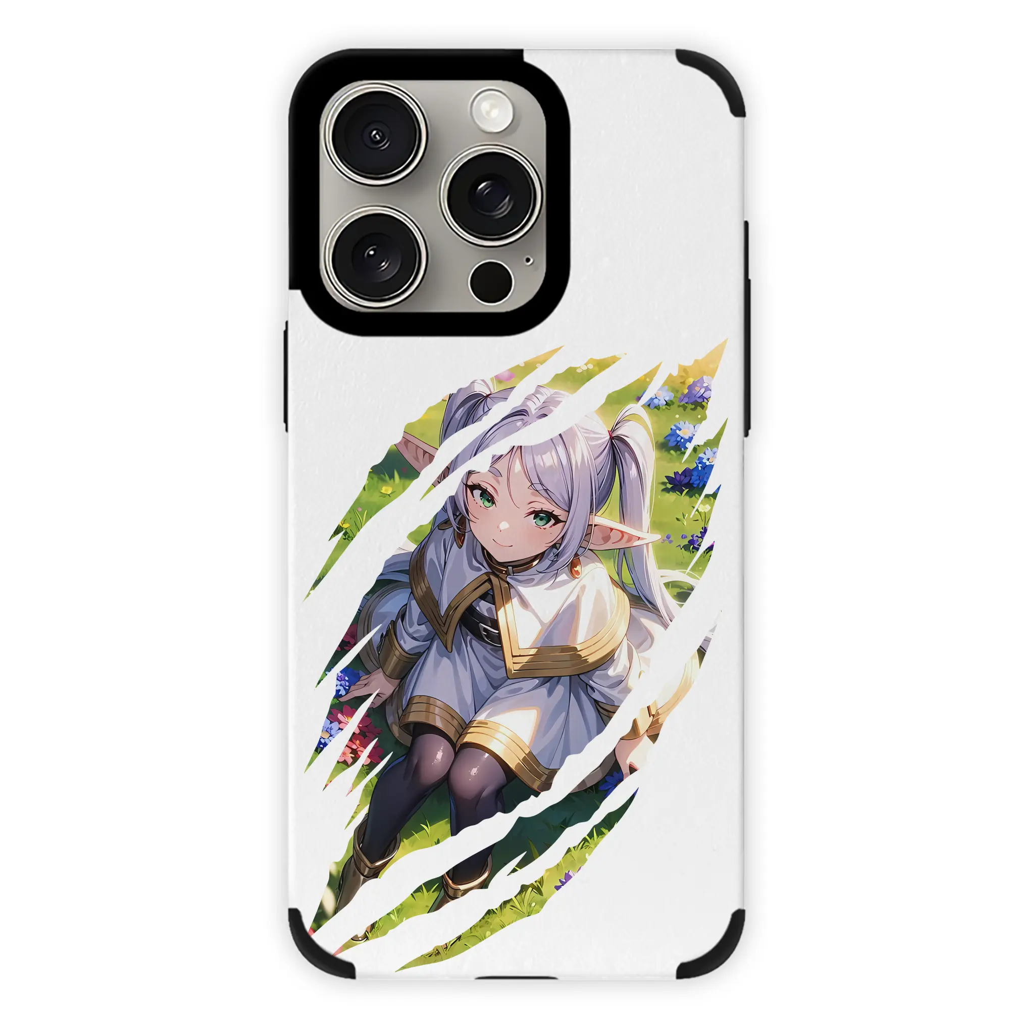 葬送のフリーレン（Frieren） グッズ,フリーレン（Frieren） - IPhone15ProMax対応 ・ PUレザースマホケース ・ 耐衝撃 ・ 黄変防止 ・ 360度全面保護 ・ 柔らか手触り ・ 3D立体ボタン