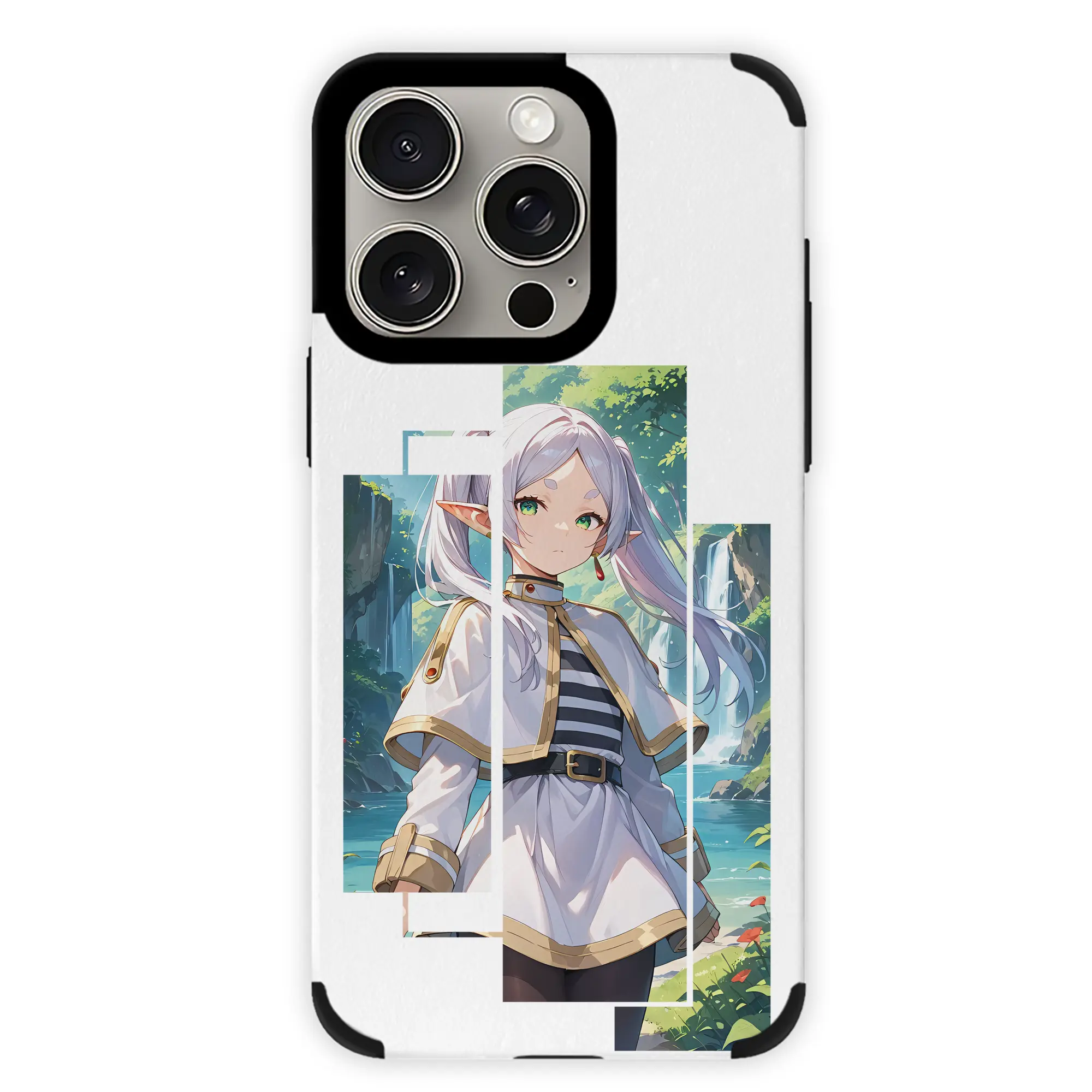 葬送のフリーレン（Frieren） グッズ,フリーレン（Frieren） - IPhone15ProMax対応 ・ PUレザースマホケース ・ 耐衝撃 ・ 黄変防止 ・ 360度全面保護 ・ 柔らか手触り ・ 3D立体ボタン