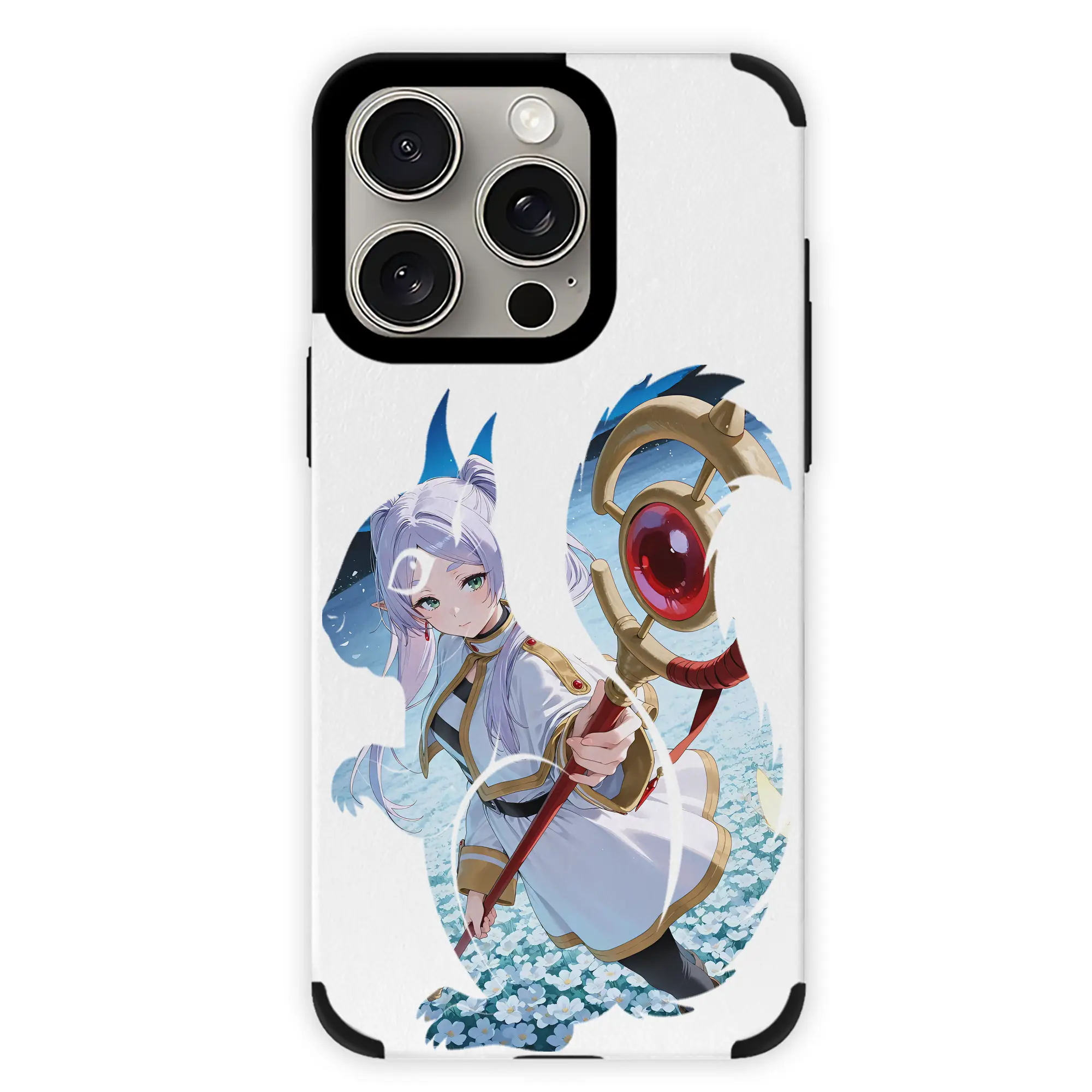 葬送のフリーレン（Frieren） グッズ,フリーレン（Frieren） - IPhone15ProMax対応 ・ PUレザースマホケース ・ 耐衝撃 ・ 黄変防止 ・ 360度全面保護 ・ 柔らか手触り ・ 3D立体ボタン