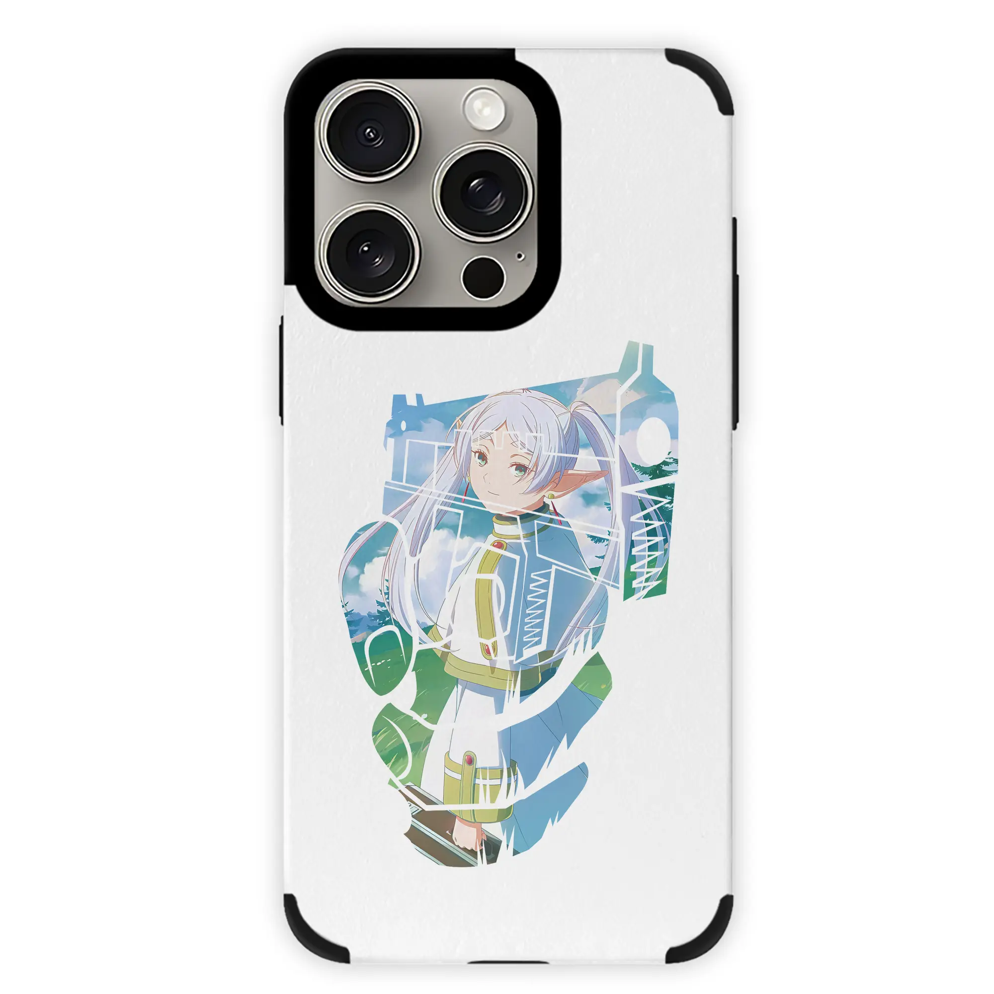 葬送のフリーレン（Frieren） グッズ,フリーレン（Frieren） - IPhone15ProMax対応 ・ PUレザースマホケース ・ 耐衝撃 ・ 黄変防止 ・ 360度全面保護 ・ 柔らか手触り ・ 3D立体ボタン