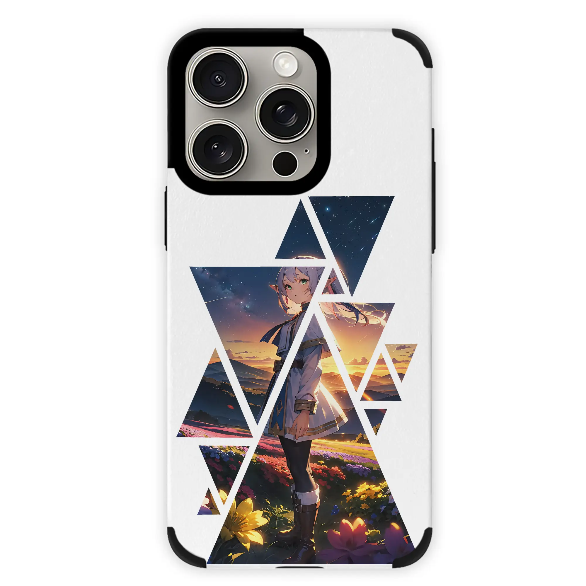 葬送のフリーレン（Frieren） グッズ,フリーレン（Frieren） - IPhone15ProMax対応 ・ PUレザースマホケース ・ 耐衝撃 ・ 黄変防止 ・ 360度全面保護 ・ 柔らか手触り ・ 3D立体ボタン