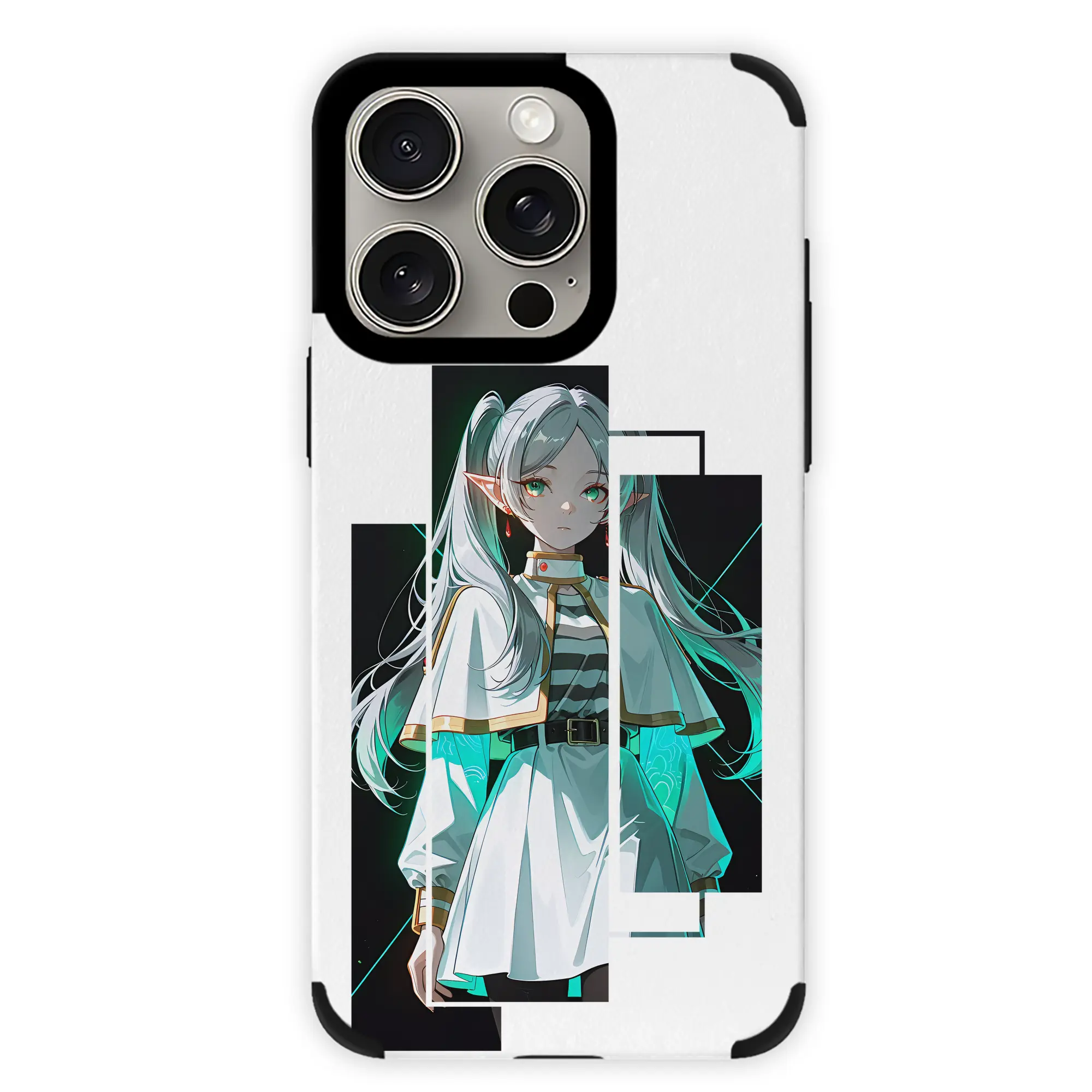 葬送のフリーレン（Frieren） グッズ,フリーレン（Frieren） - IPhone15ProMax対応 ・ PUレザースマホケース ・ 耐衝撃 ・ 黄変防止 ・ 360度全面保護 ・ 柔らか手触り ・ 3D立体ボタン