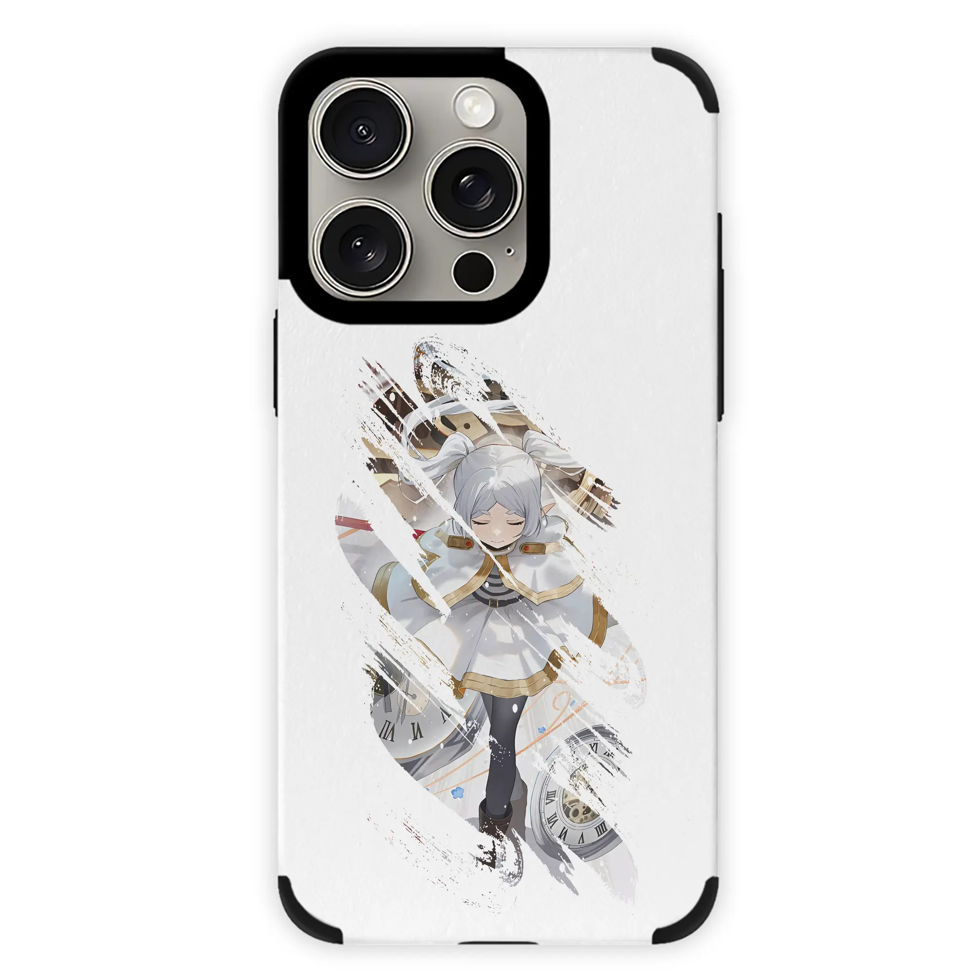 葬送のフリーレン（Frieren） グッズ,フリーレン（Frieren） - IPhone15ProMax対応 ・ PUレザースマホケース ・ 耐衝撃 ・ 黄変防止 ・ 360度全面保護 ・ 柔らか手触り ・ 3D立体ボタン