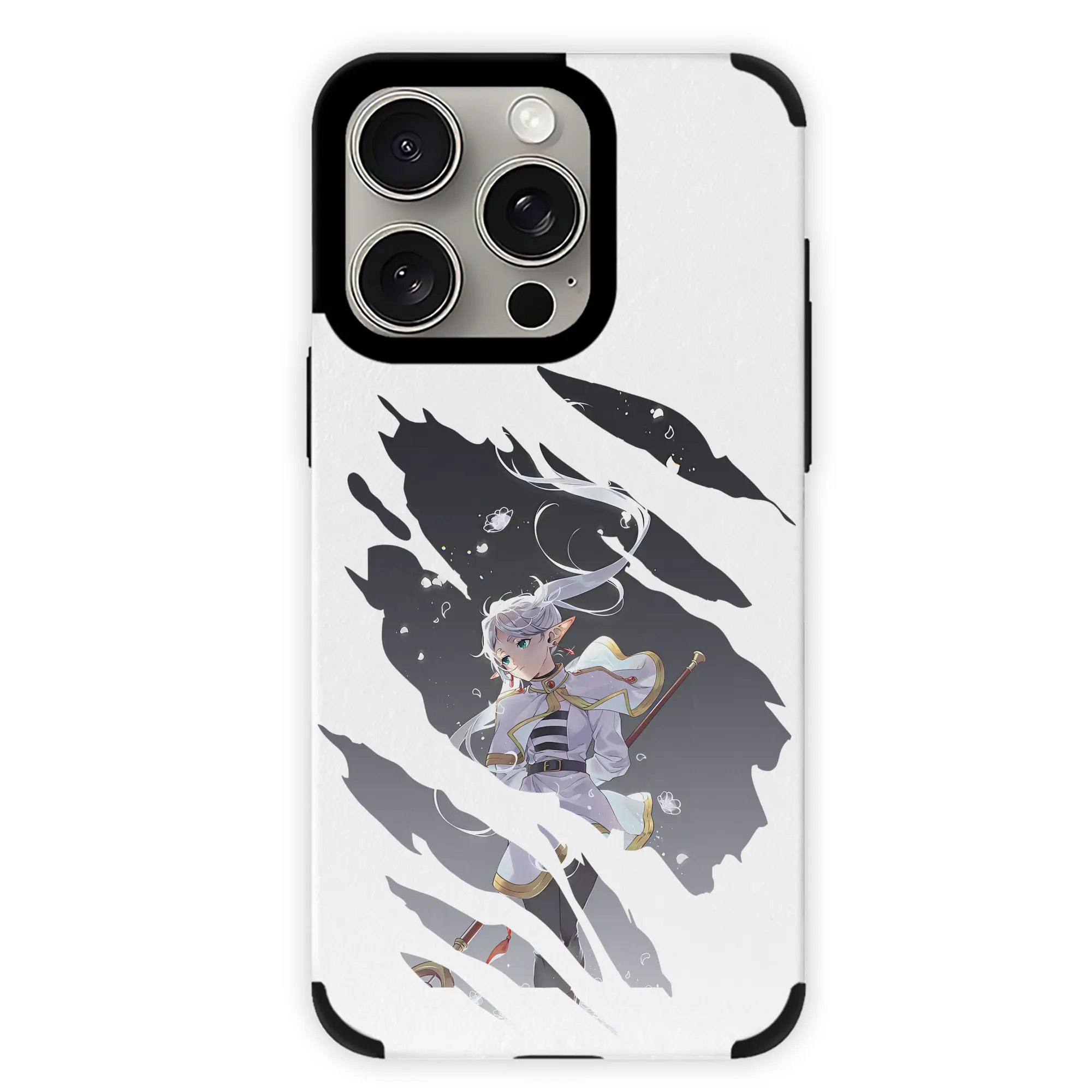 葬送のフリーレン（Frieren） グッズ,フリーレン（Frieren） - IPhone15ProMax対応 ・ PUレザースマホケース ・ 耐衝撃 ・ 黄変防止 ・ 360度全面保護 ・ 柔らか手触り ・ 3D立体ボタン