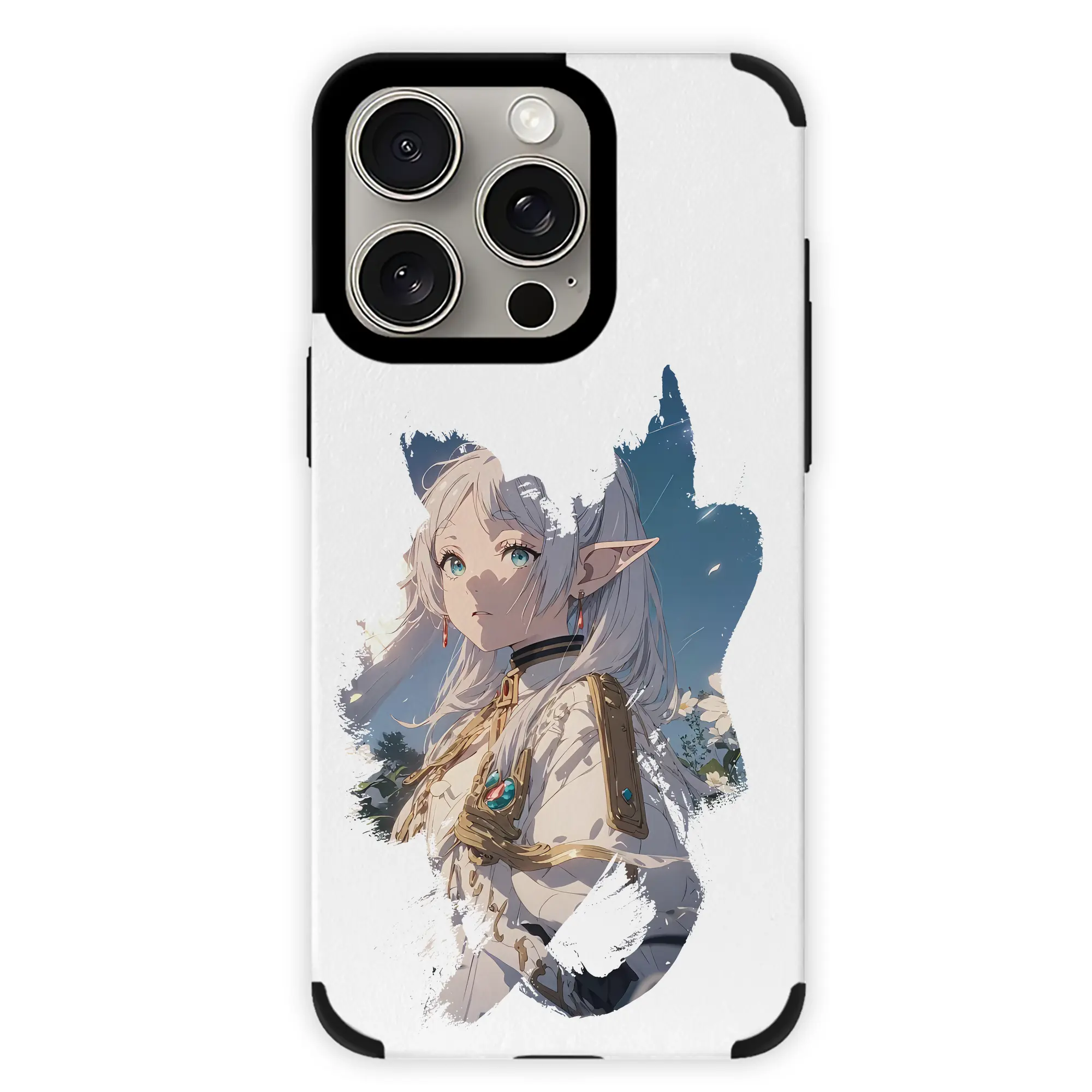 葬送のフリーレン（Frieren） グッズ,フリーレン（Frieren） - IPhone15ProMax対応 ・ PUレザースマホケース ・ 耐衝撃 ・ 黄変防止 ・ 360度全面保護 ・ 柔らか手触り ・ 3D立体ボタン